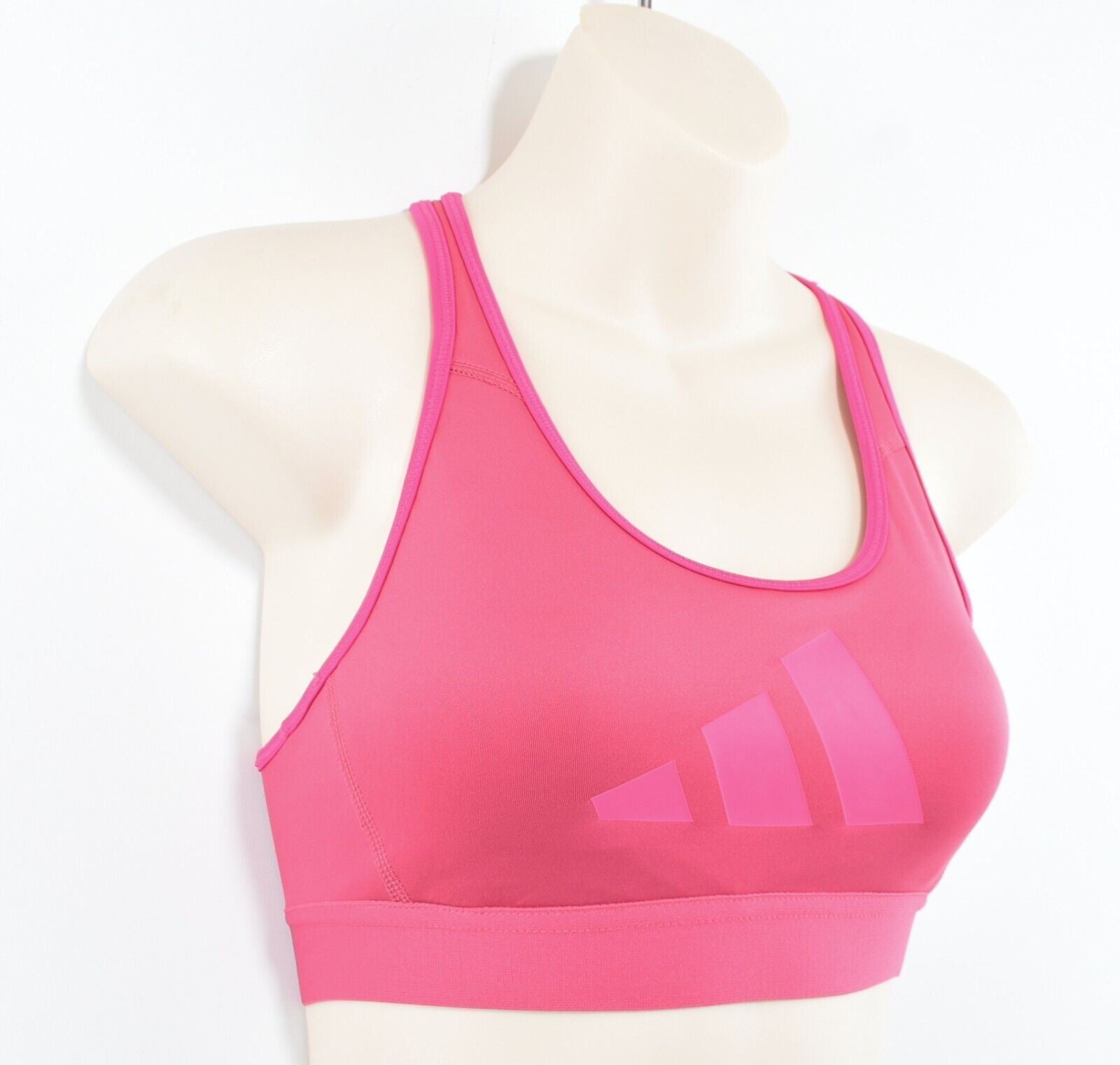 ADIDAS Womens DONT REST Padded Sports Bra, Medium Support, Pink, size XS