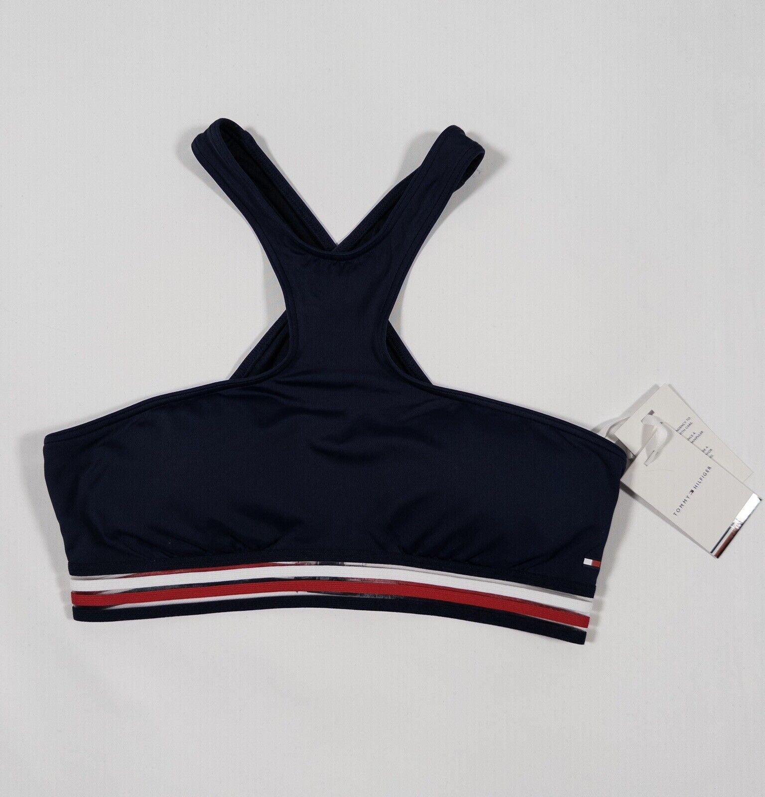 Tommy Hilfiger Women's Navy Blue Sports Bra Crop Top Size Small