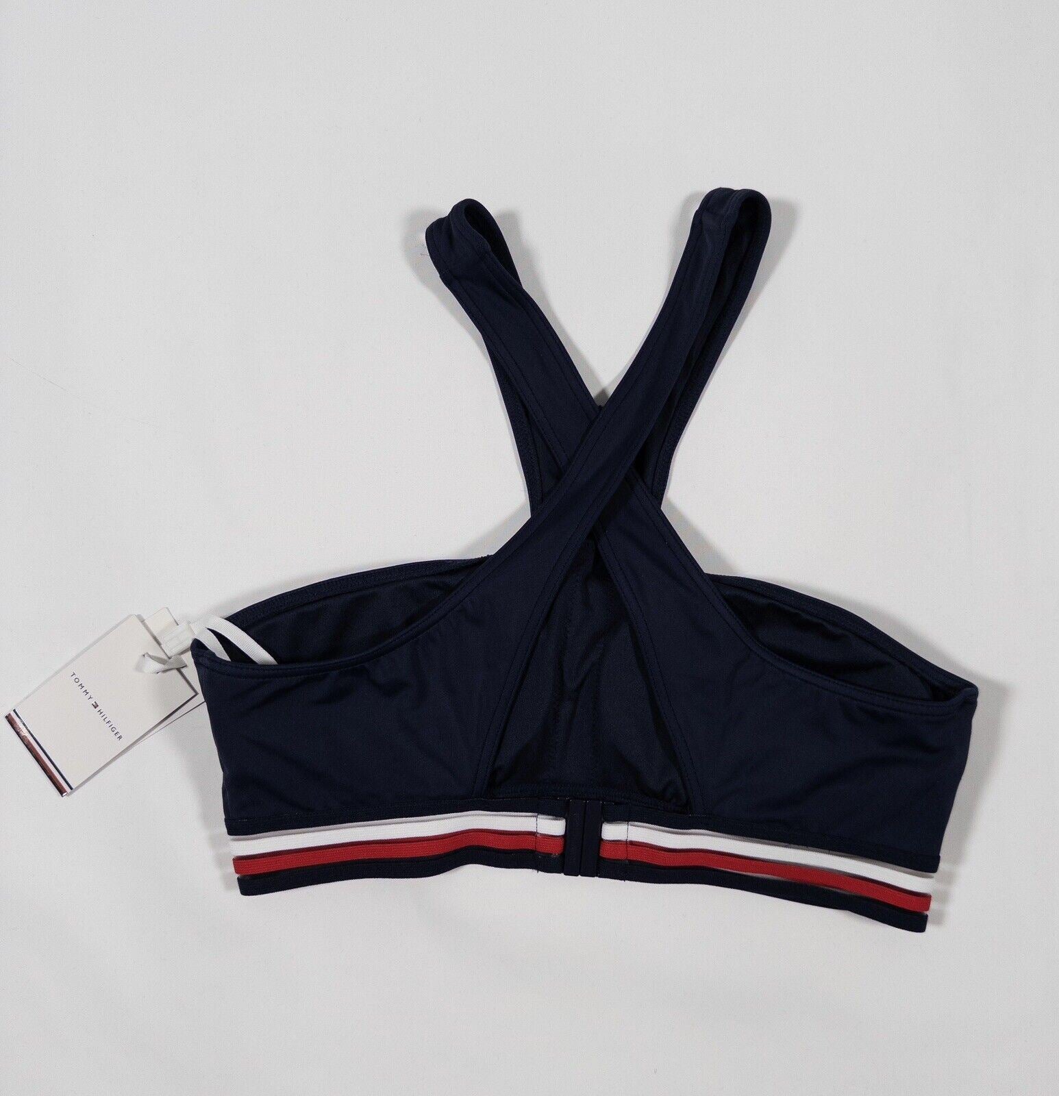 Tommy Hilfiger Women's Navy Blue Sports Bra Crop Top Size Small