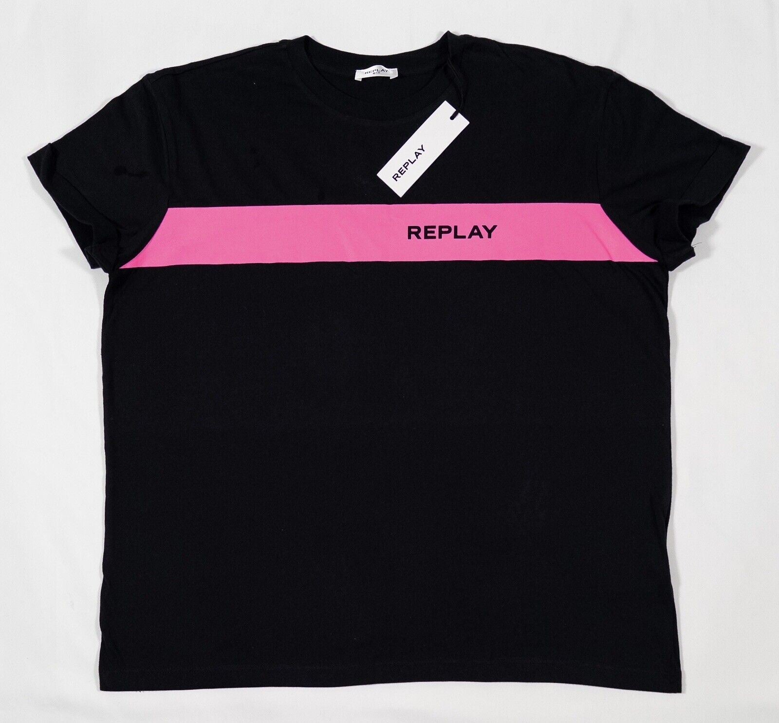 REPLAY Women's Black T-shirt Top Size Large
