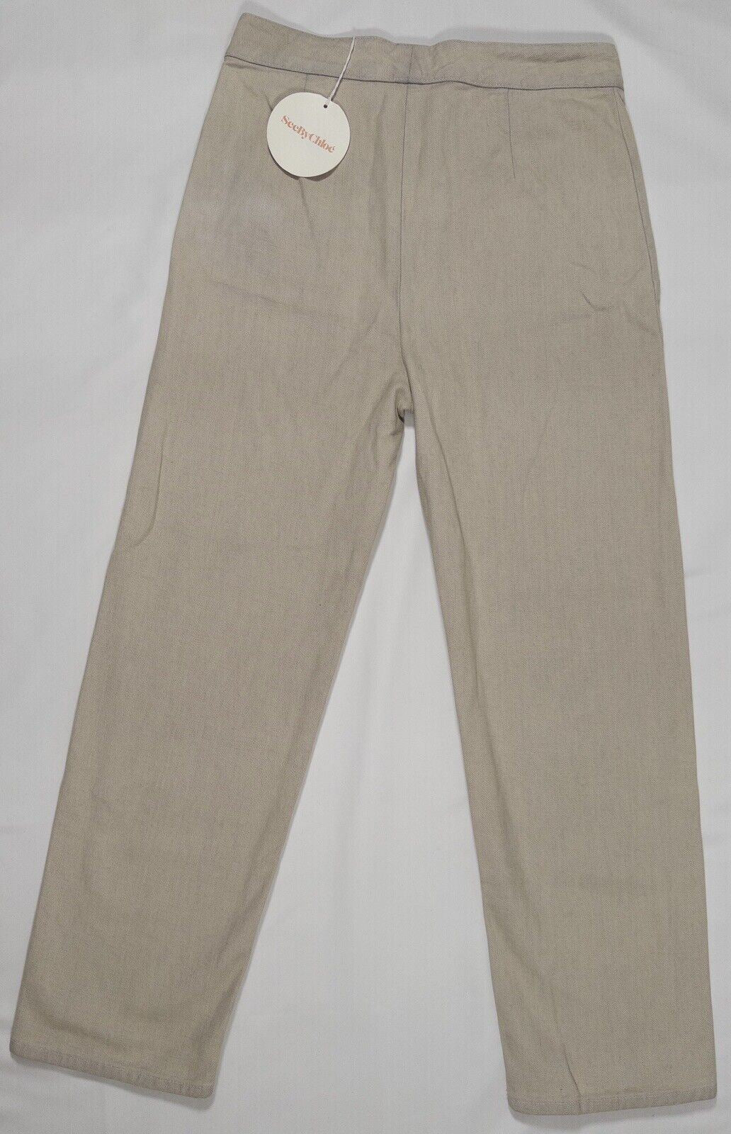 SEE BY CHLOE Women s Beige Trousers Size UK 12