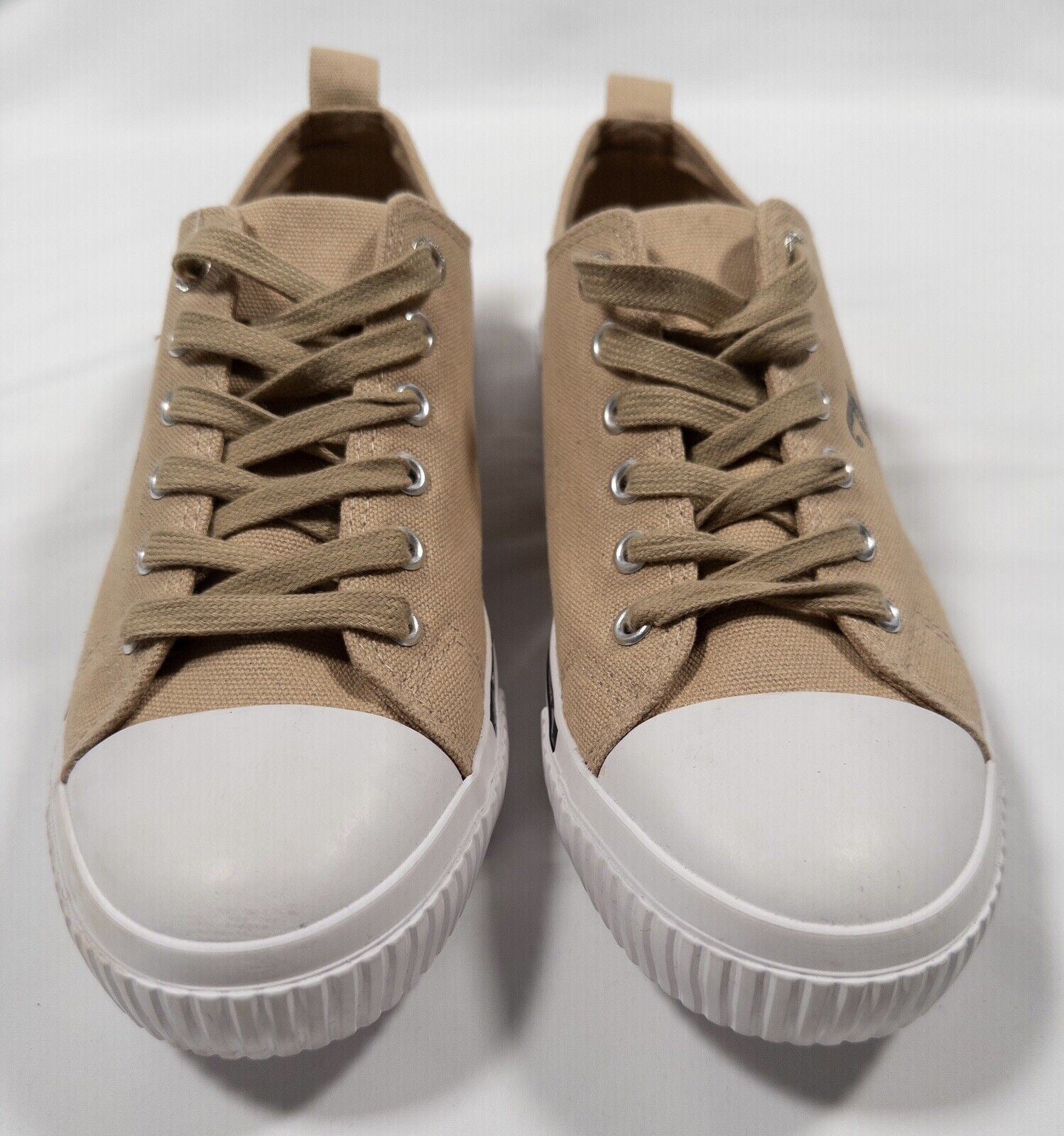 Juicy Couture Women's Brown Canvas Trainers Shoes Size UK 7