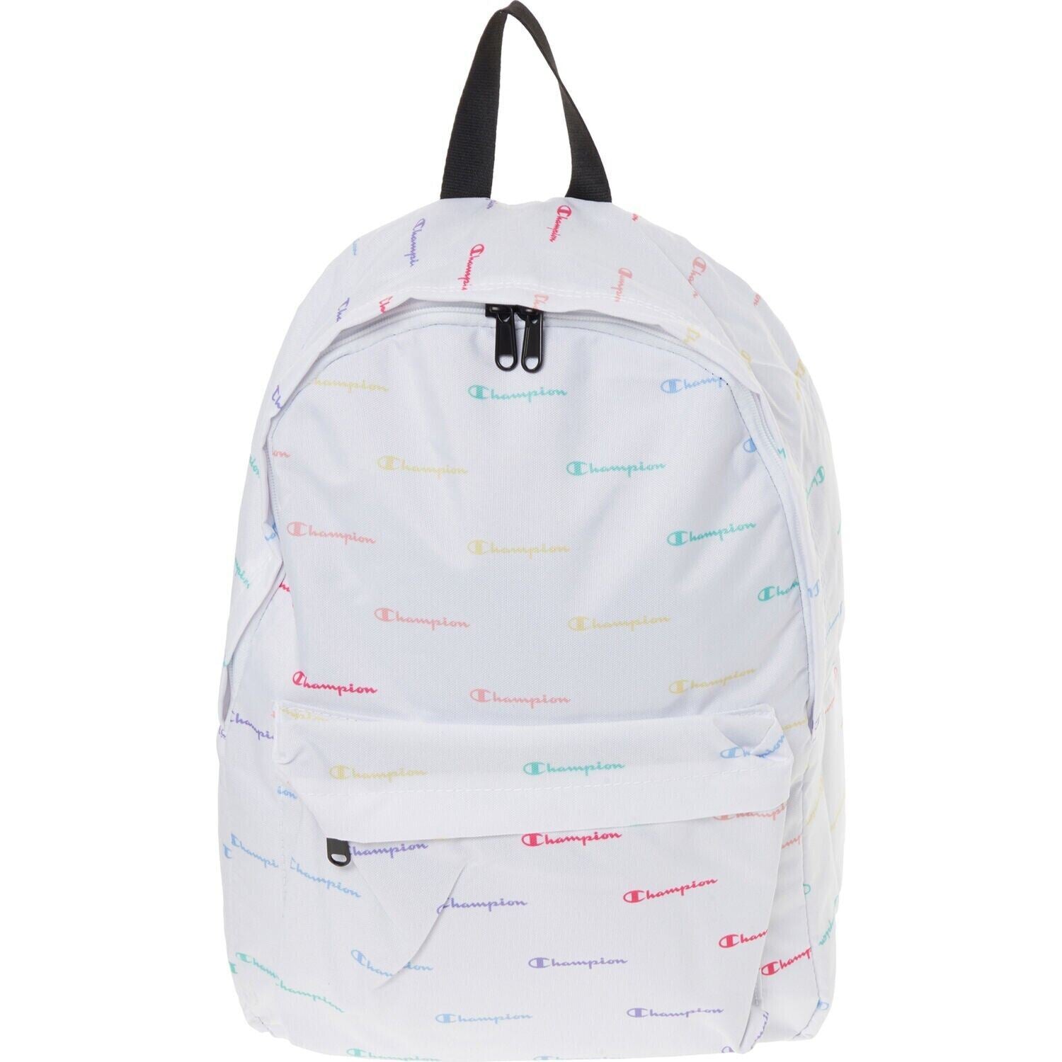 CHAMPION School/Travel Backpack, with Laptop Sleeve, Off-white/Multicoloured