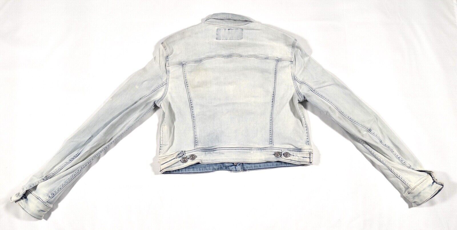 REPLAY Women's Blue Cropped Denim Jacket Size Medium