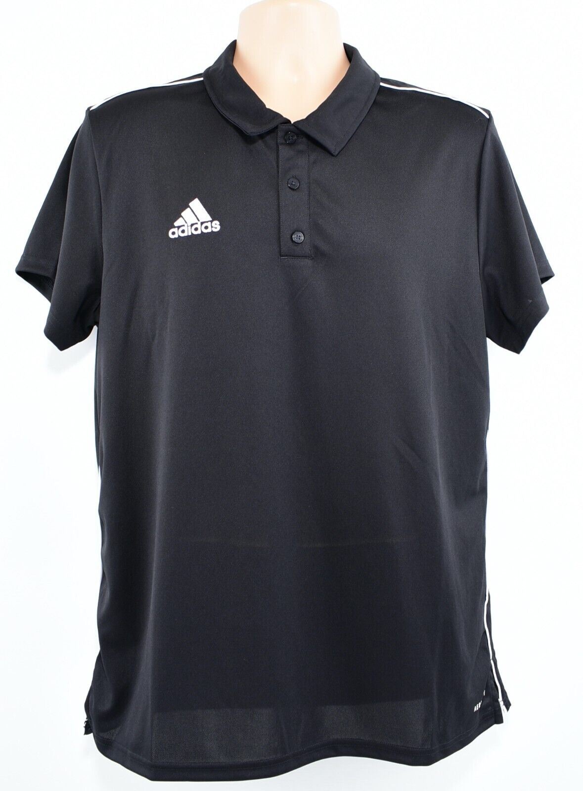ADIDAS Mens Core 18 Performance Polo Shirt, T-shirt, Black, size L