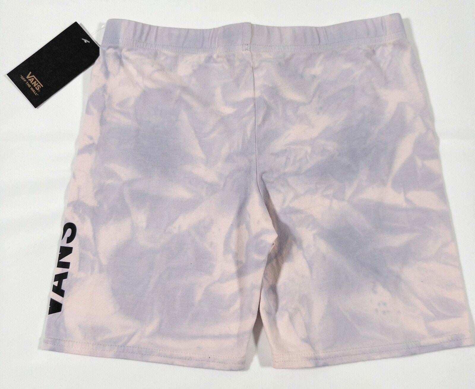 VANS Kids Girls Cycling Shorts Tie Dye Pink and Blue Size Age 10-12