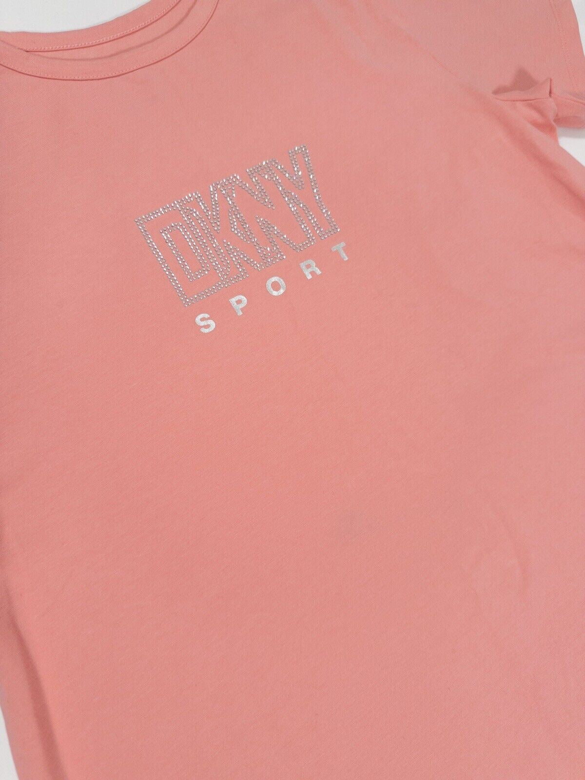 DKNY Sport Women's Pink T-Shirt Dress Short Size UK 16