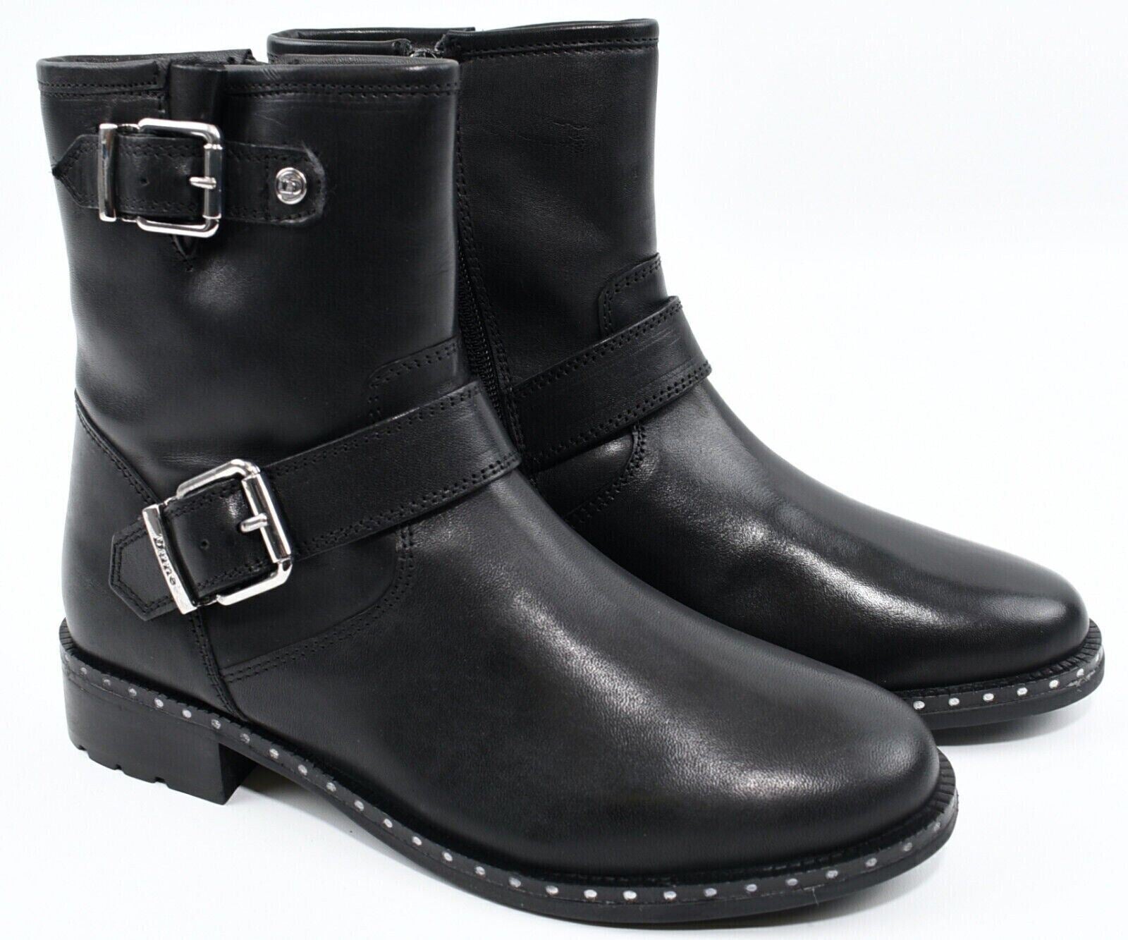 DUNE Women's RIKER 2 Boots, Genuine Leather, Black, size UK 7 /EU 40
