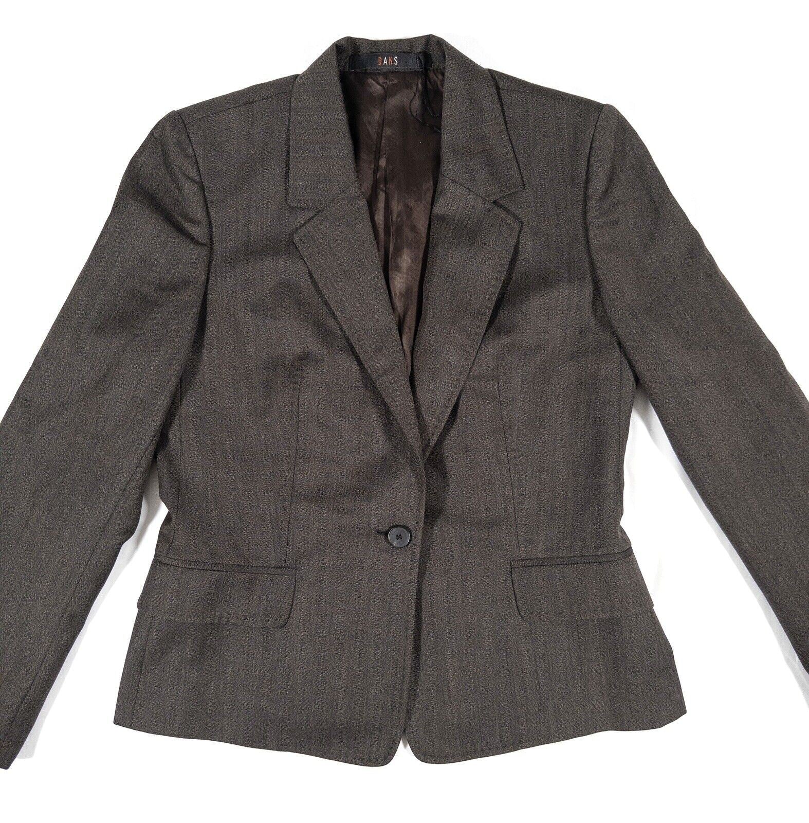 DAKS Signature Women's Brown Blazer Jacket Size UK 12