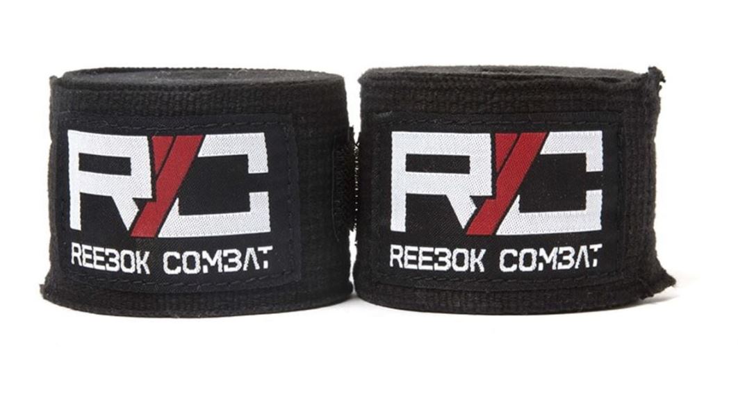 REEBOK Combat  Wrist/Hand Wraps, Black, One Size