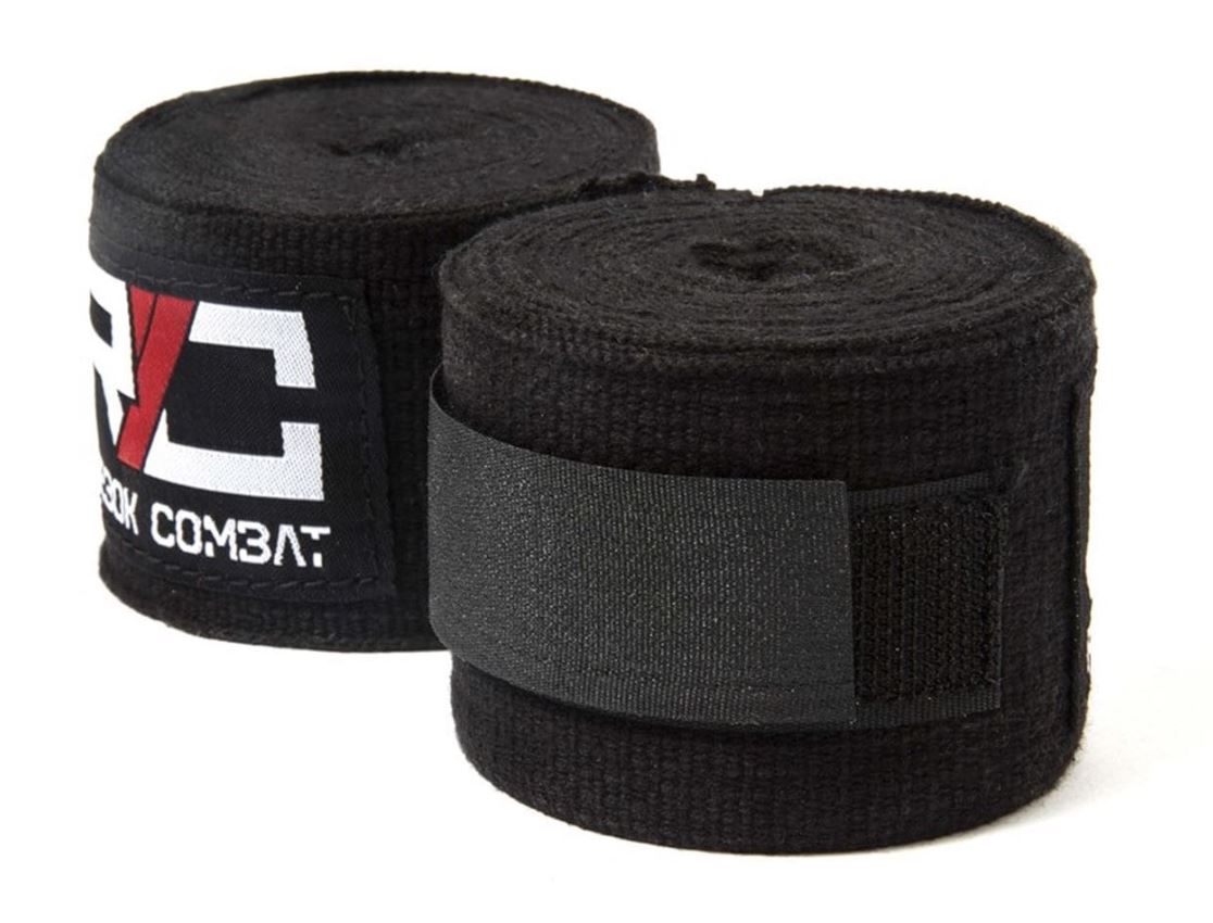 REEBOK Combat  Wrist/Hand Wraps, Black, One Size