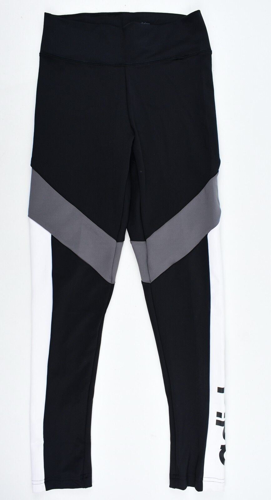 ADIDAS Womens D2M Designed to Move Activewear Leggings, Black/Grey/White size XS