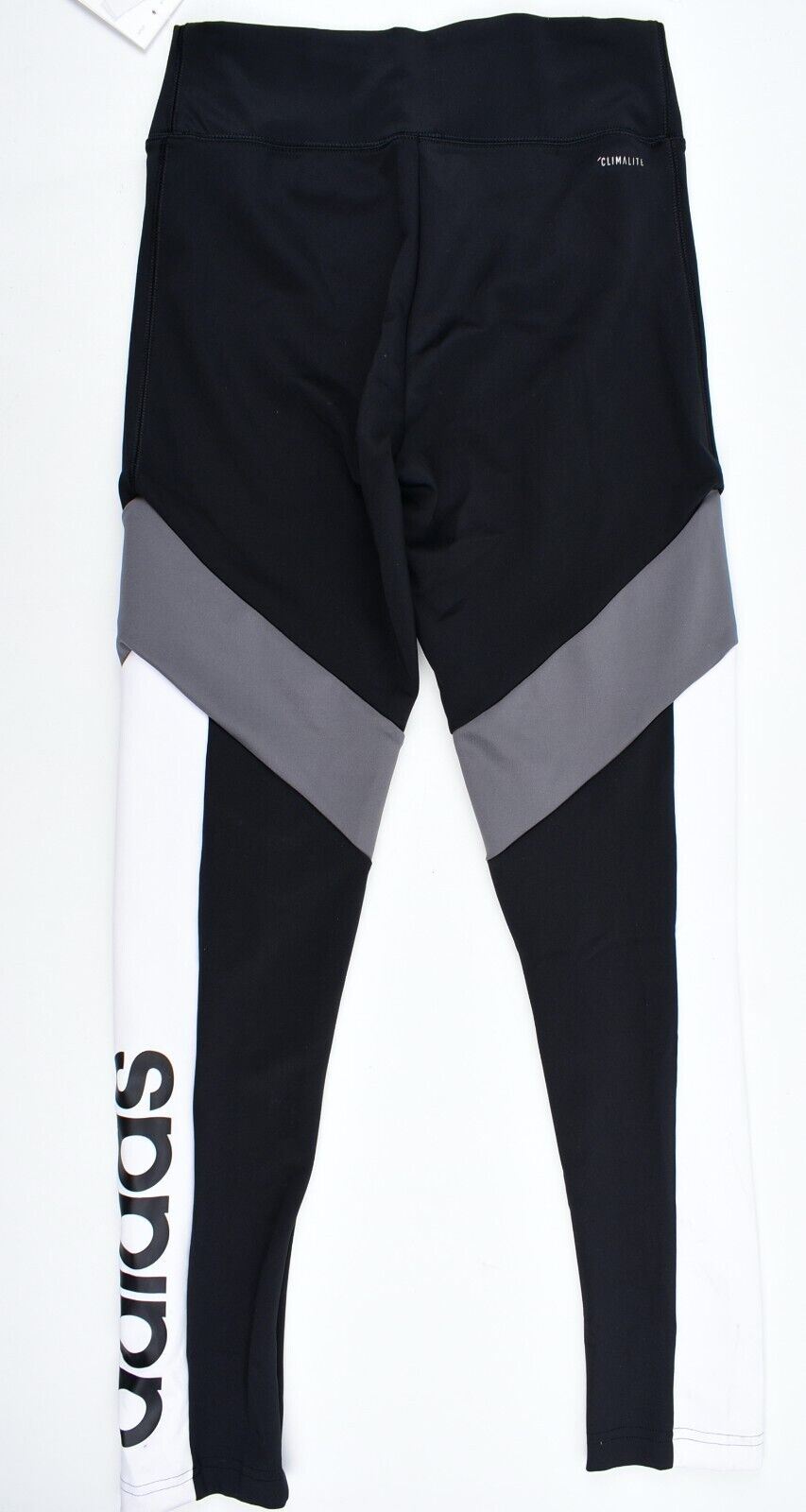 ADIDAS Womens D2M Designed to Move Activewear Leggings, Black/Grey/White size XS