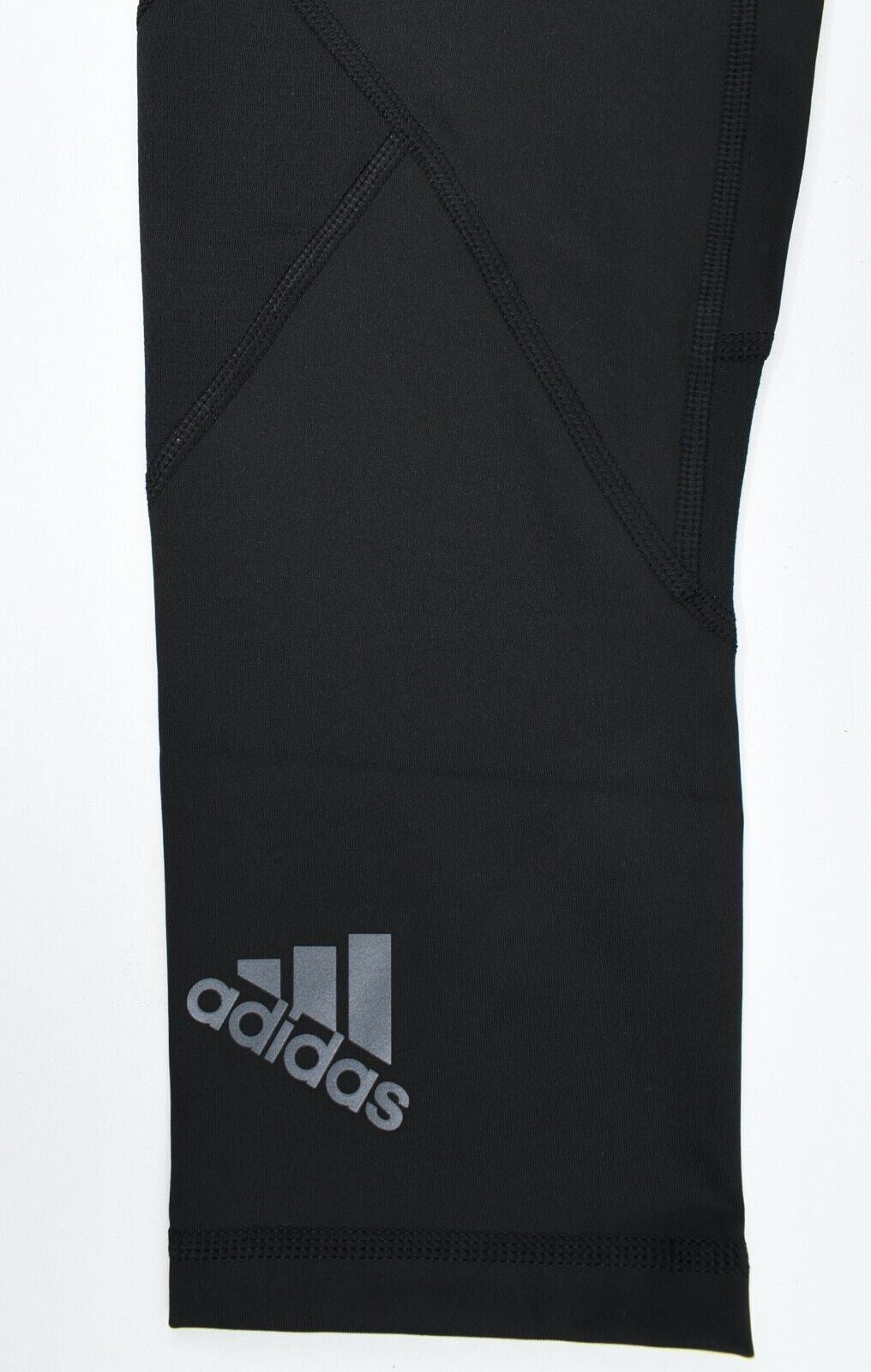 ADIDAS Women's ALPHASKIN 3/4 Sports Leggings, Black, size XS (UK 4-6)