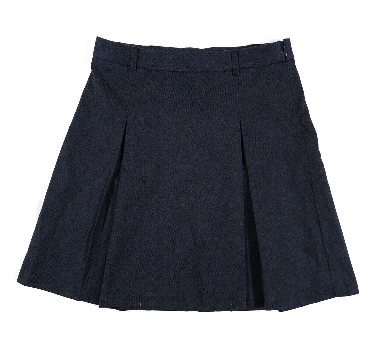 UNITED COLOURS OF BENETTON Kids Girls School Skirt Navy Blue Size UK 10-11 Years