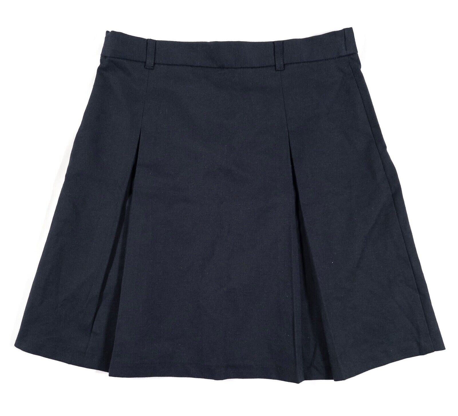 UNITED COLOURS OF BENETTON Kids Girls School Skirt Navy Blue Size UK 10-11 Years