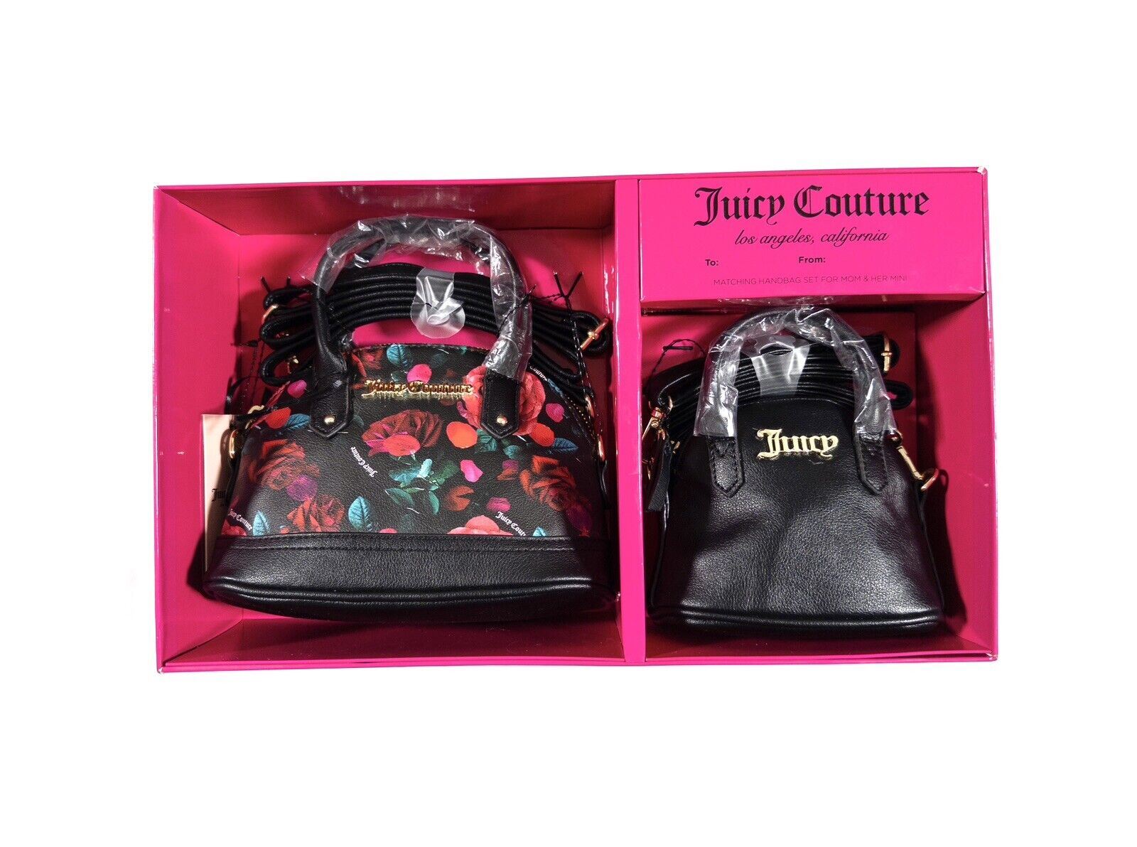 JUICY COUTURE Mum and Me Matching Handbag set Roses