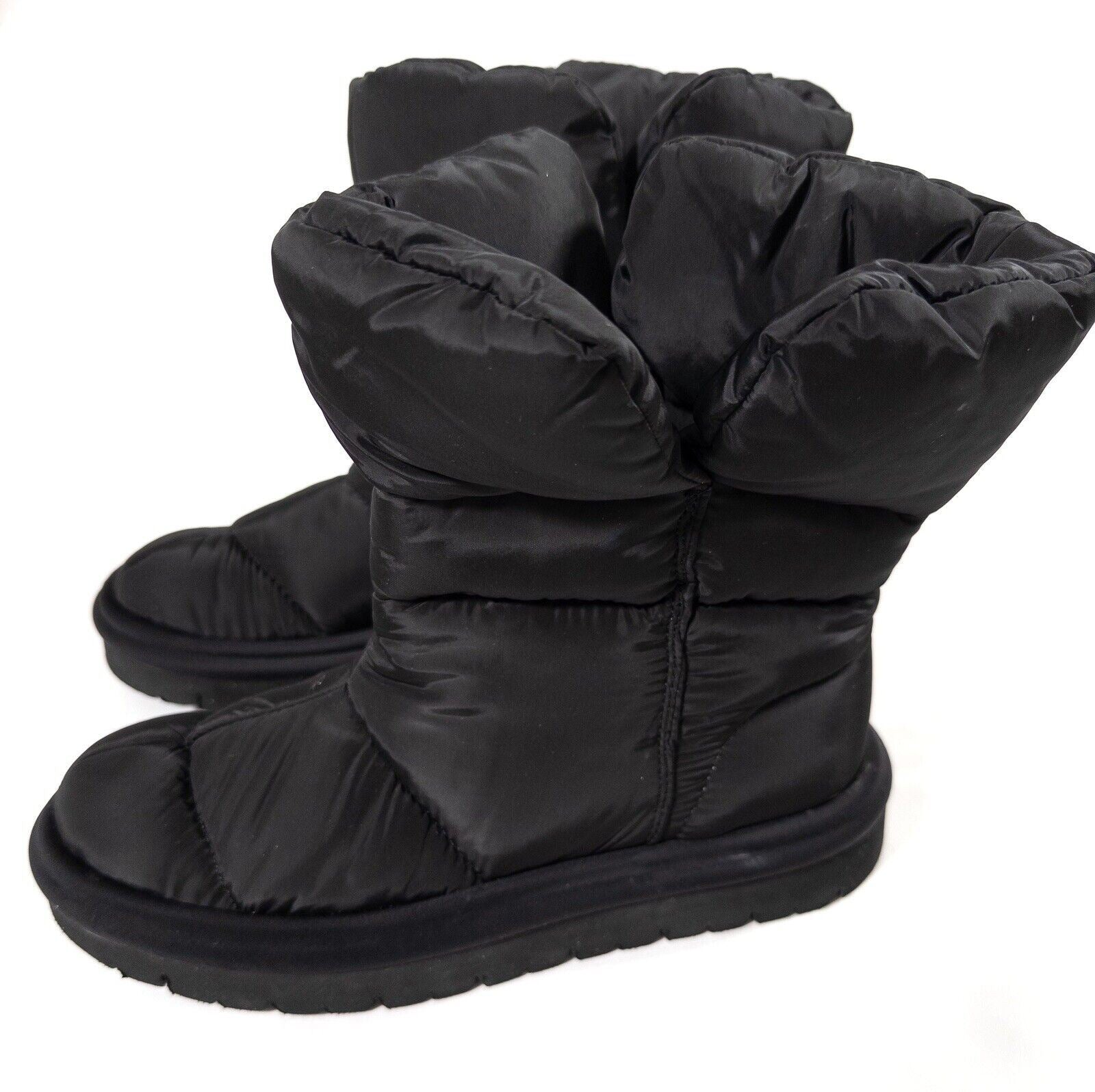 ZARA Women's Padded Black Ankle Boots Size UK 4