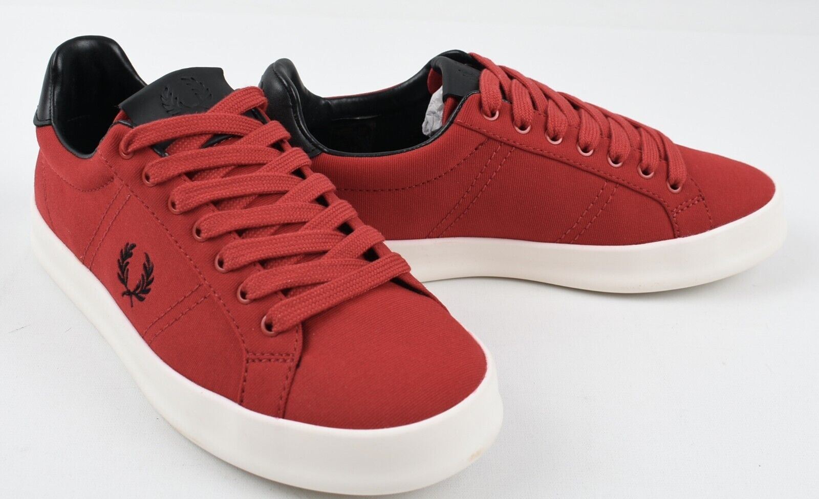 FRED PERRY Womens VULC TRICOT Trainers Sneakers, Scarlet Red, size UK 4 /EU 37