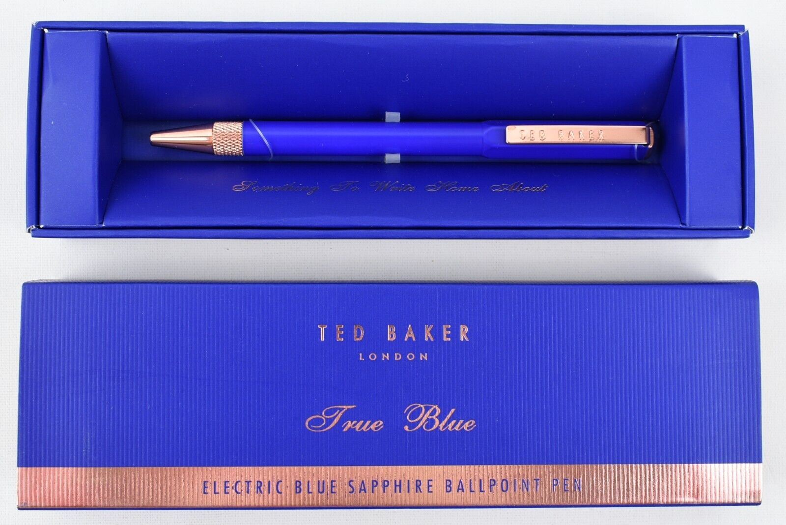 TED BAKER Electric Blue Sapphire Ballpoint Pen, Gift Boxed