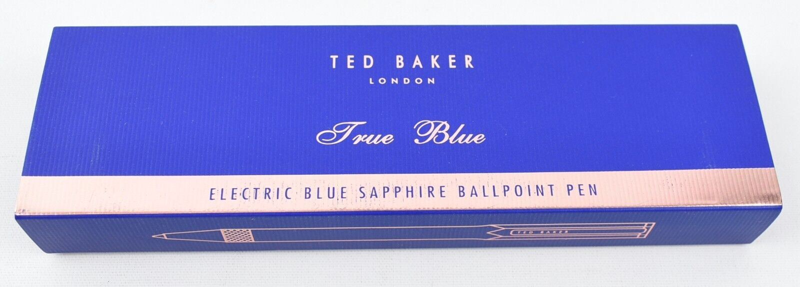 TED BAKER Electric Blue Sapphire Ballpoint Pen, Gift Boxed