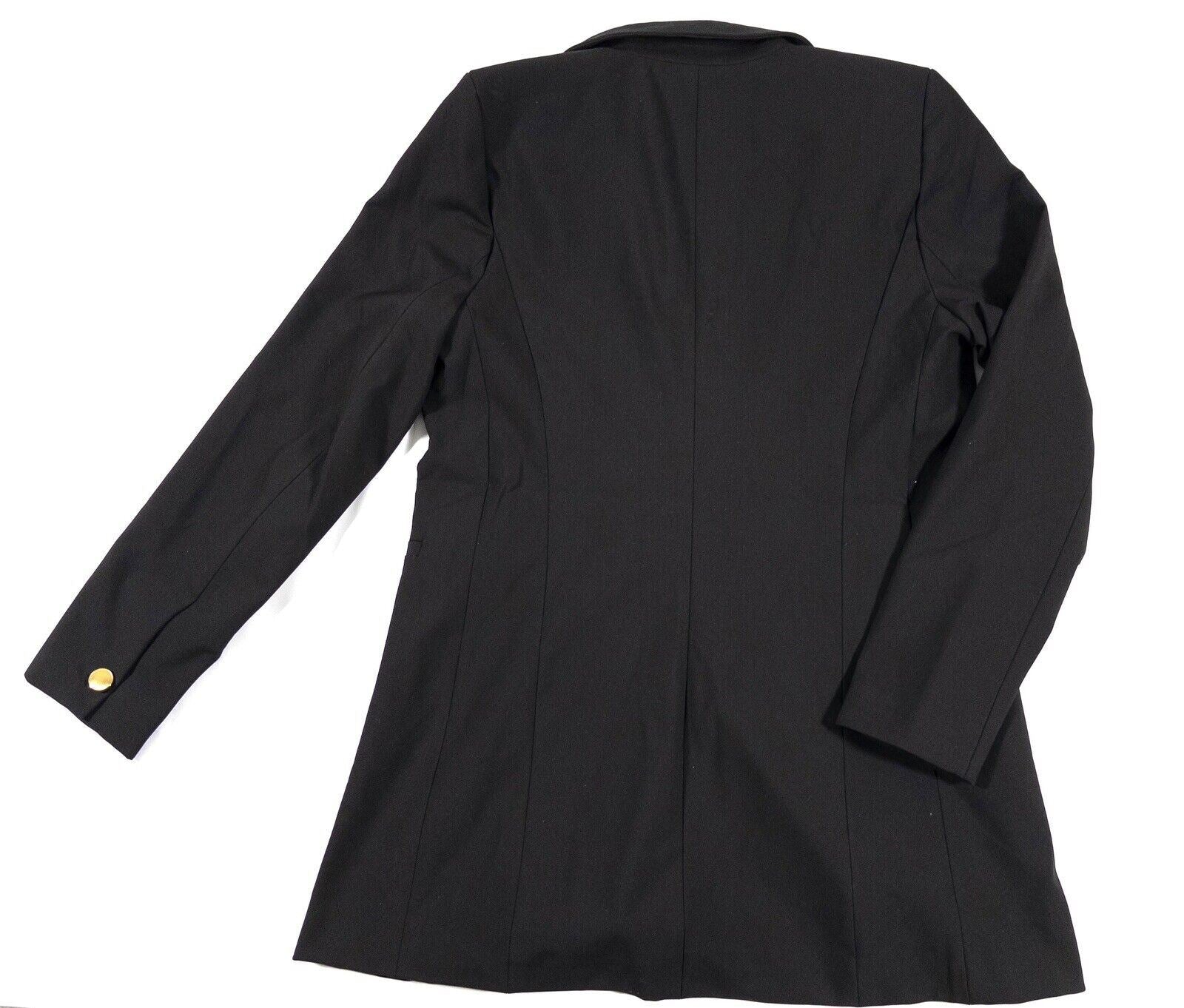 RACHEL ZOE Women's Blazer Jacket Long Black Size UK Medium