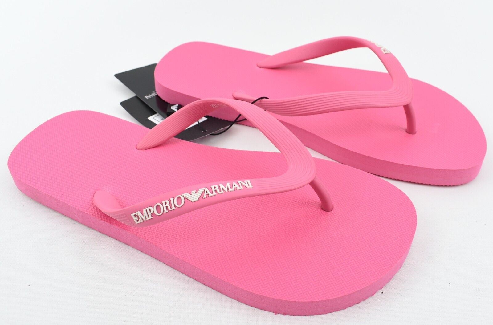 EMPORIO ARMANI Womens Flip Flops, Sandals, Pink, size UK 6 /EU 39