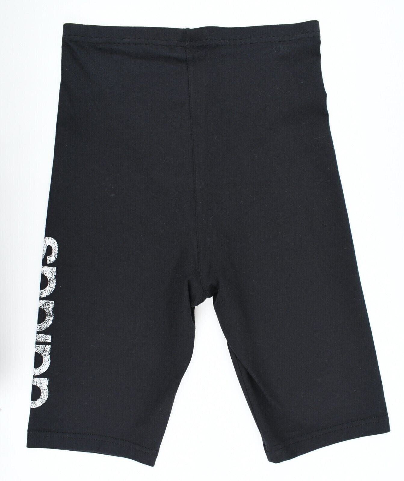 ADIDAS Cycling Shorts, Short Cotton Leggings, Black, size S / UK 8-10