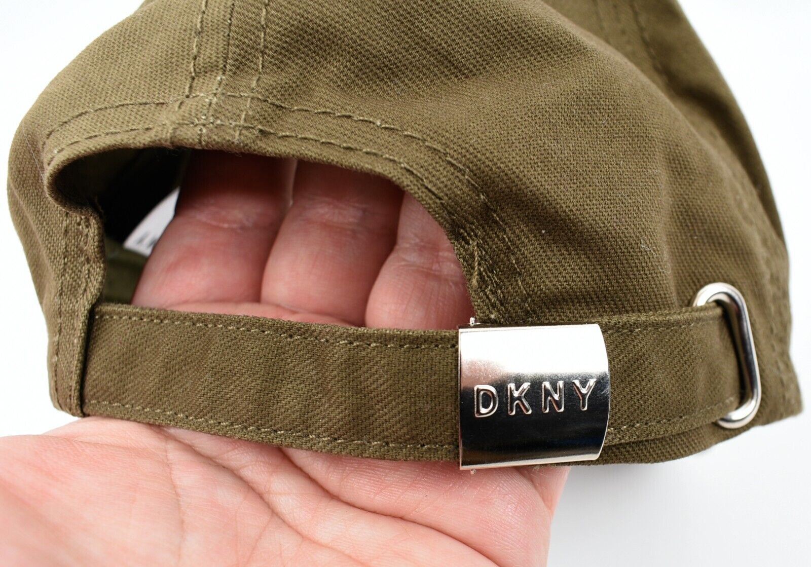 DKNY Boys Kids Logo Baseball Cap, Olive Green, size I. (50cm)