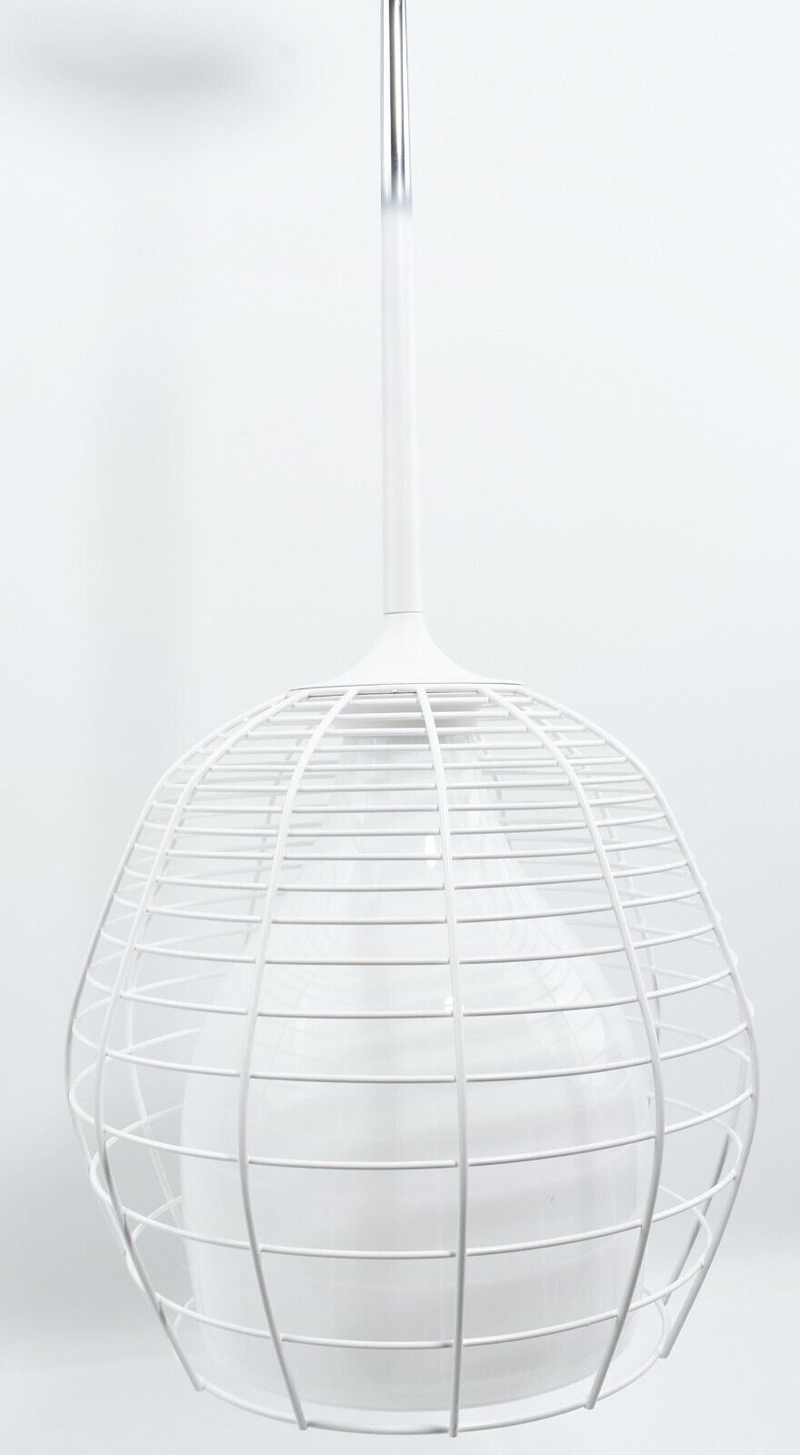 DIESEL LIVING with FOSCARINI - Cage Pendant Lamp, Long Drop, White, 33cm