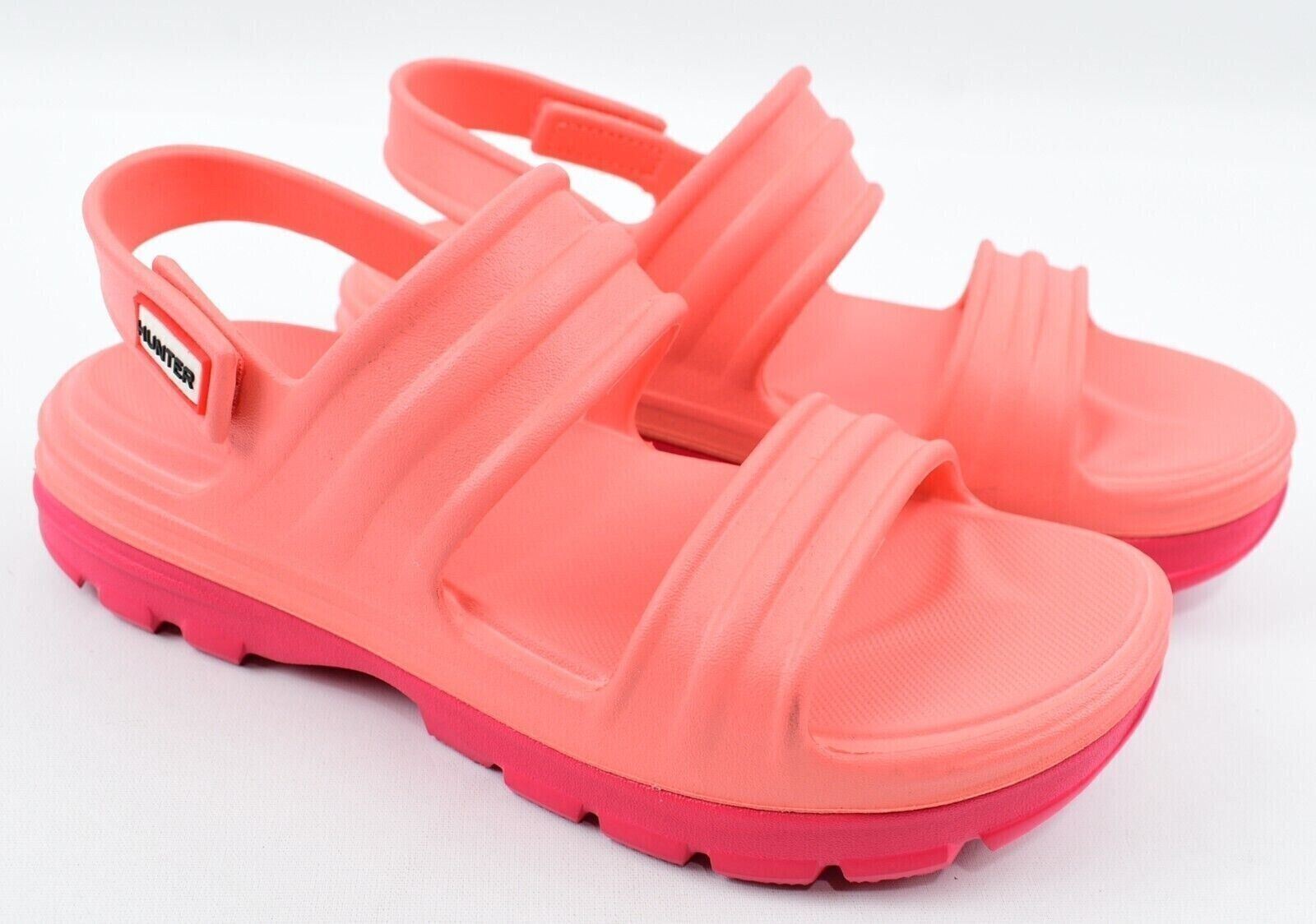 HUNTER Womens Bloom Algae Foam Sandals, Sun-Cup Orange, size UK 6 /EU 39