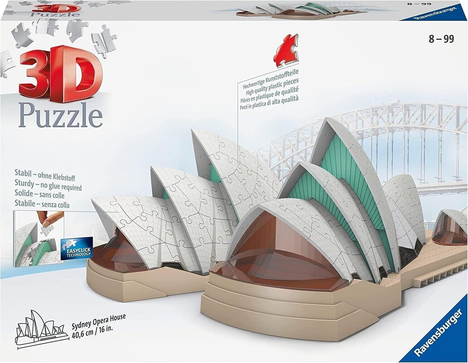 RAVENSBURGER - Sydney Opera House - 3D Puzzle Building Set 237pc