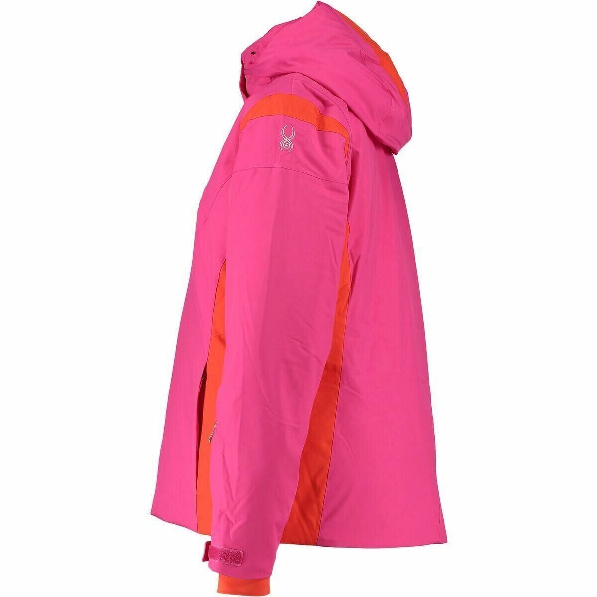 SPYDER Womens PREVAIL Ski Jacket, Pink/Orange, size UK 6