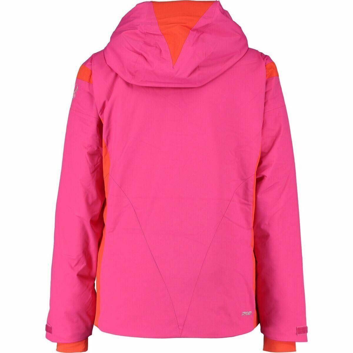 SPYDER Womens PREVAIL Ski Jacket, Pink/Orange, size UK 6