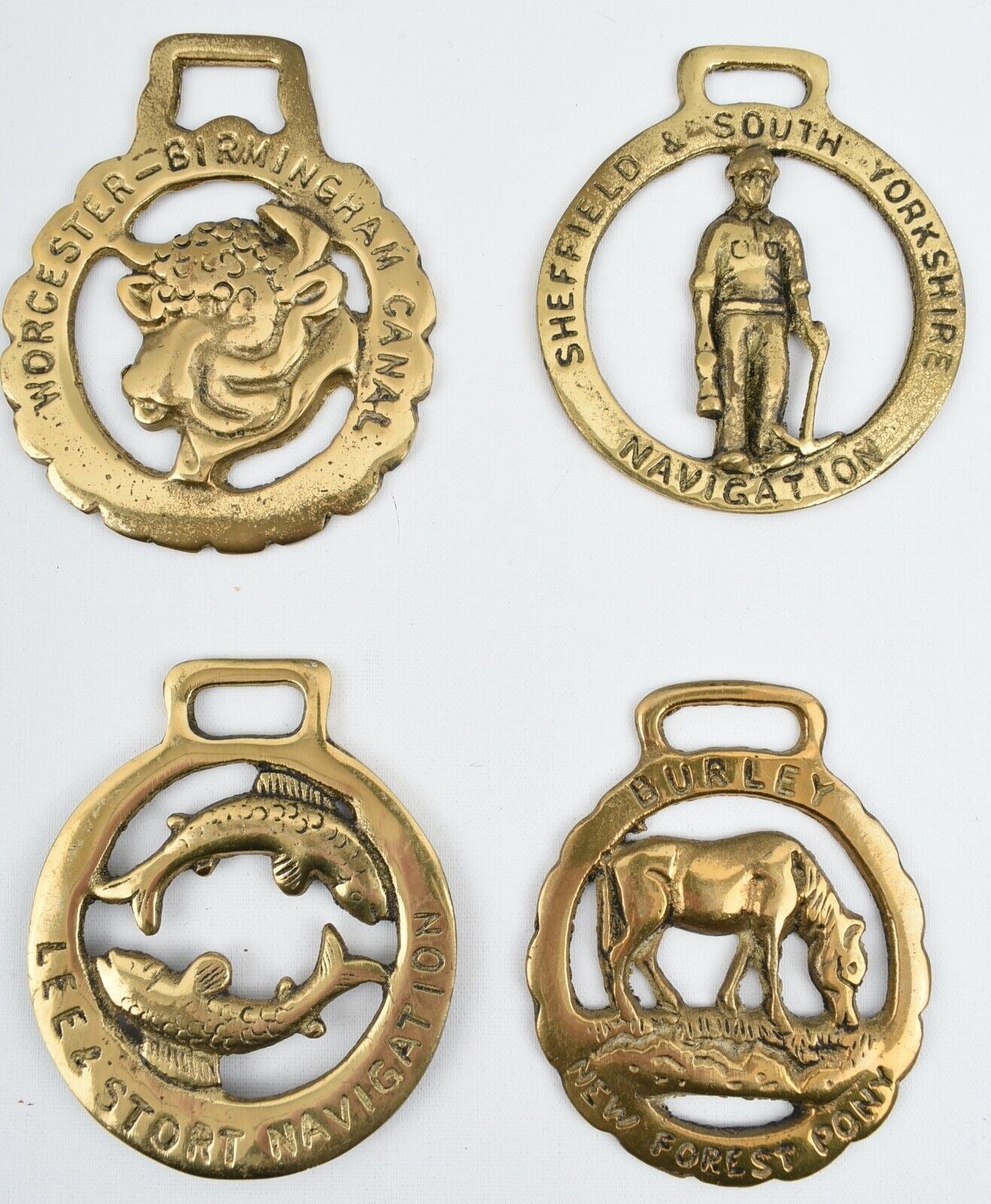 Collection of 16 Horse Brasses, Various Designs