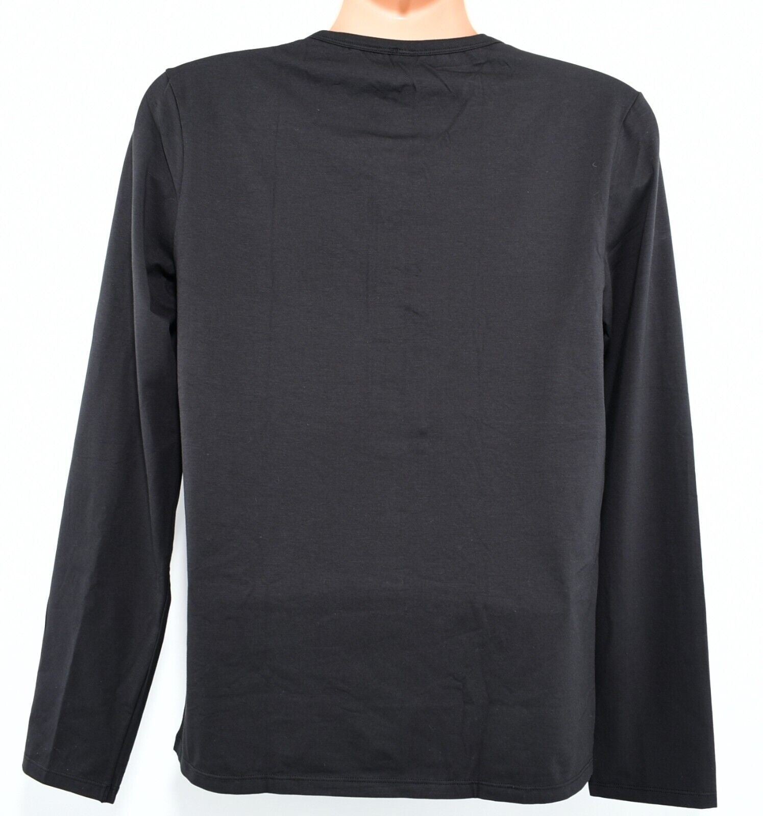 JOHN GALLIANO Underwear: Mens Long Sleeve Lounge T-shirt Top, Black, size LARGE