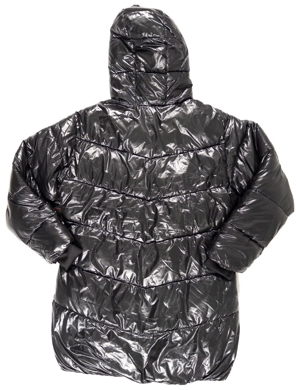 SPYDER Women's Black High Shine Puffer Jacket Coat Size UK Medium