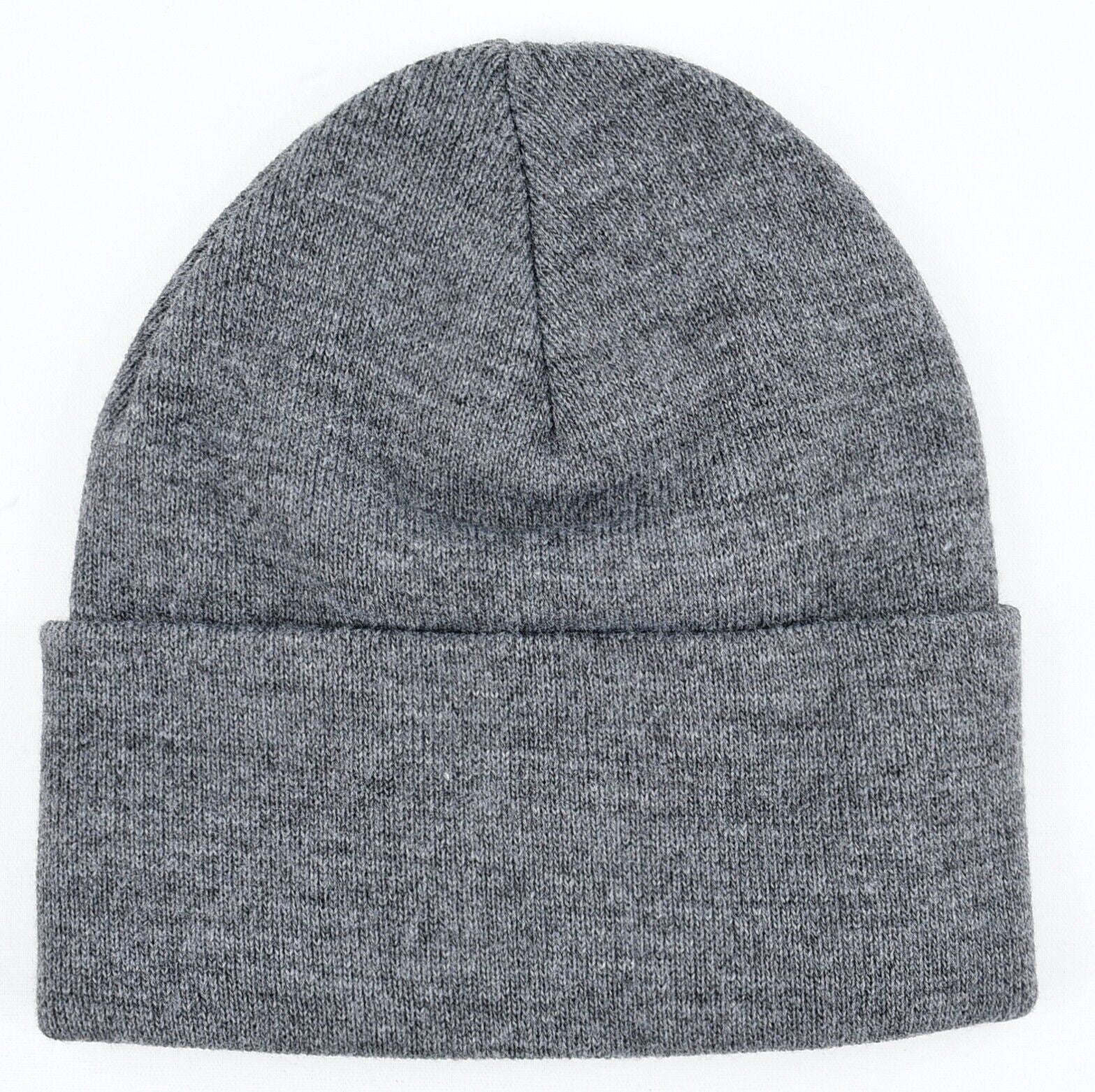 LEVIS Mens Womens Knitted Beanie Hat, Grey Heather