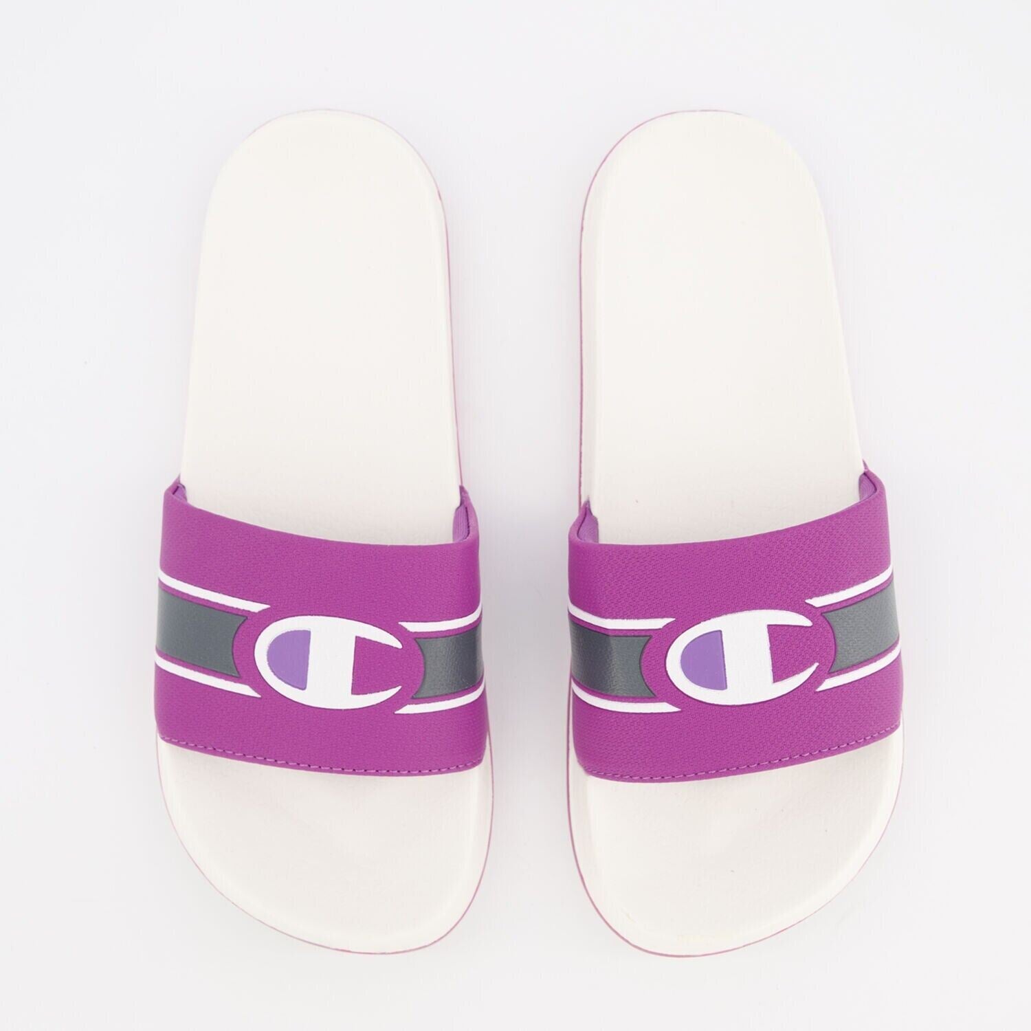 CHAMPION - CONNOR Womens Pool Sliders Summer Sandals, Purple/White, size UK 4