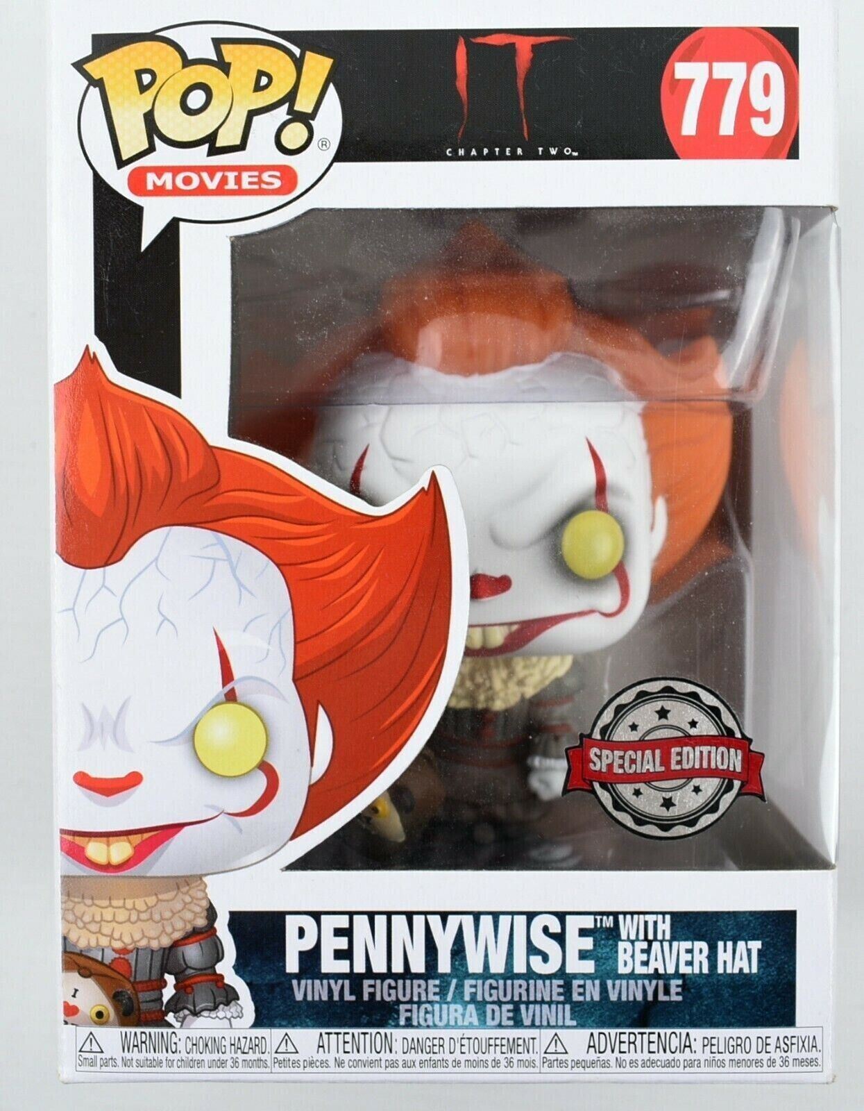 Funko POP Movies Figure : IT Chapter Two #779 PENNYWISE WITH BEAVER HAT