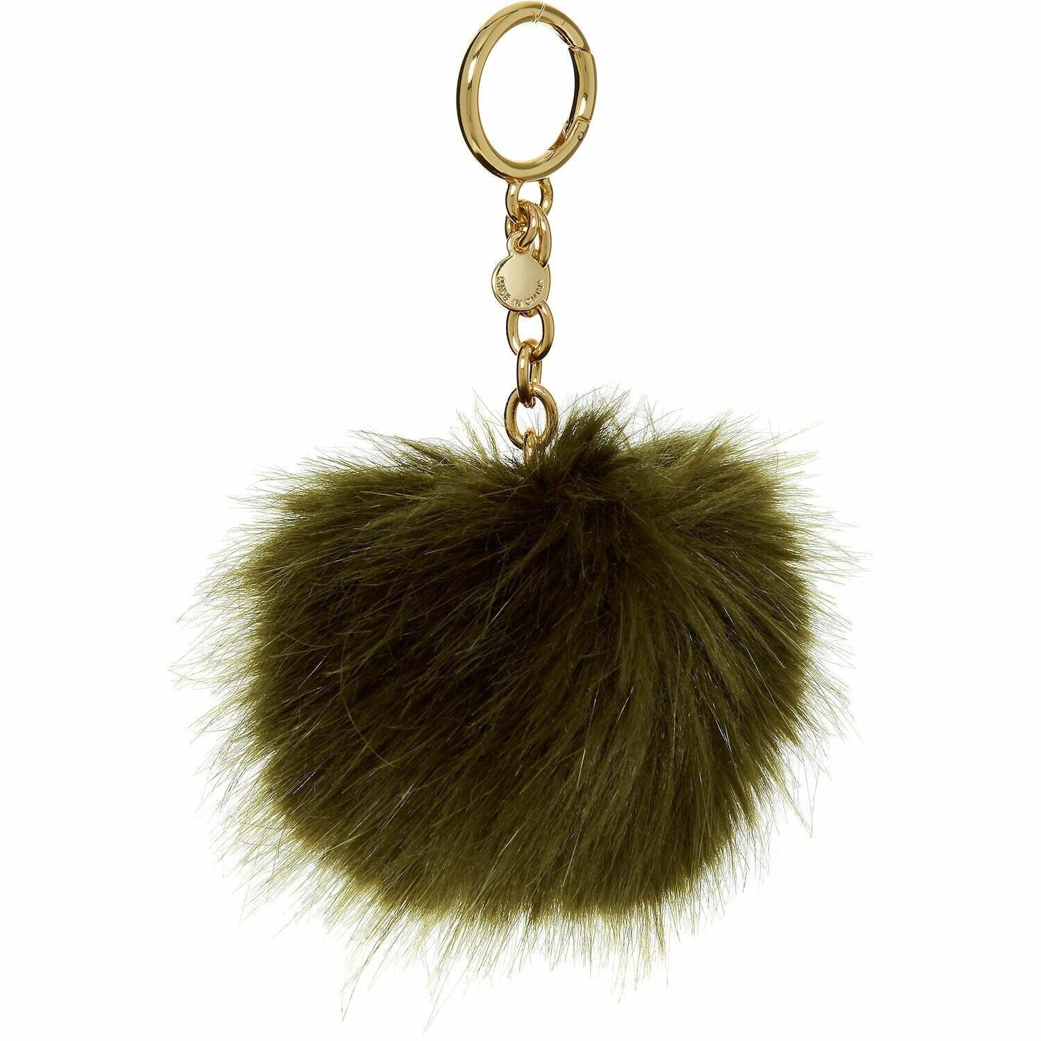 MICHAEL KORS Fluffy Faux Fur Pom Pom Keyring / Key Fob - Gift Boxed
