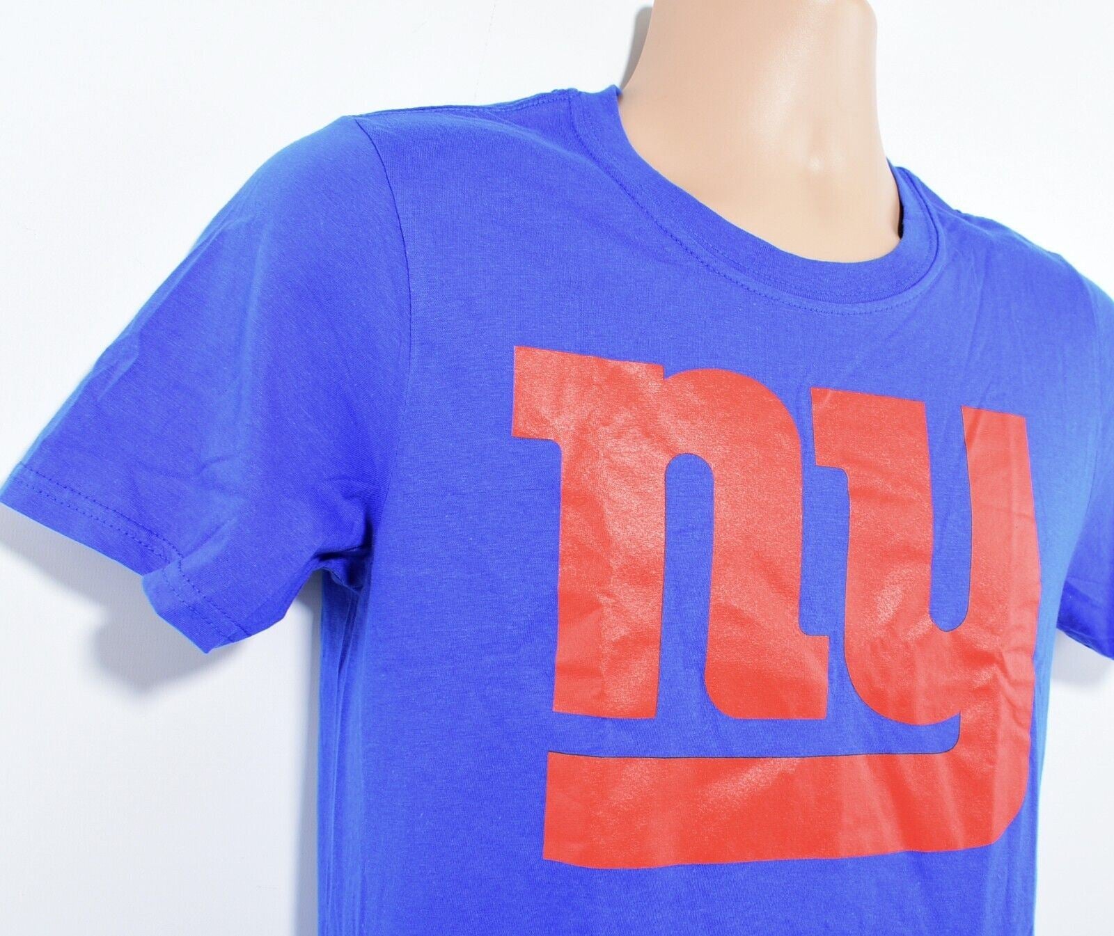 NFL Team Apparel - New York Giants Team T-shirt, Blue with Red Logo, size SMALL