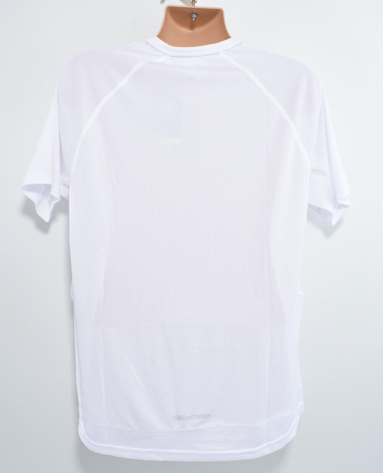 KARRIMOR Mens Short Sleeve Running Tee, Activewear T-shirt, White, size L