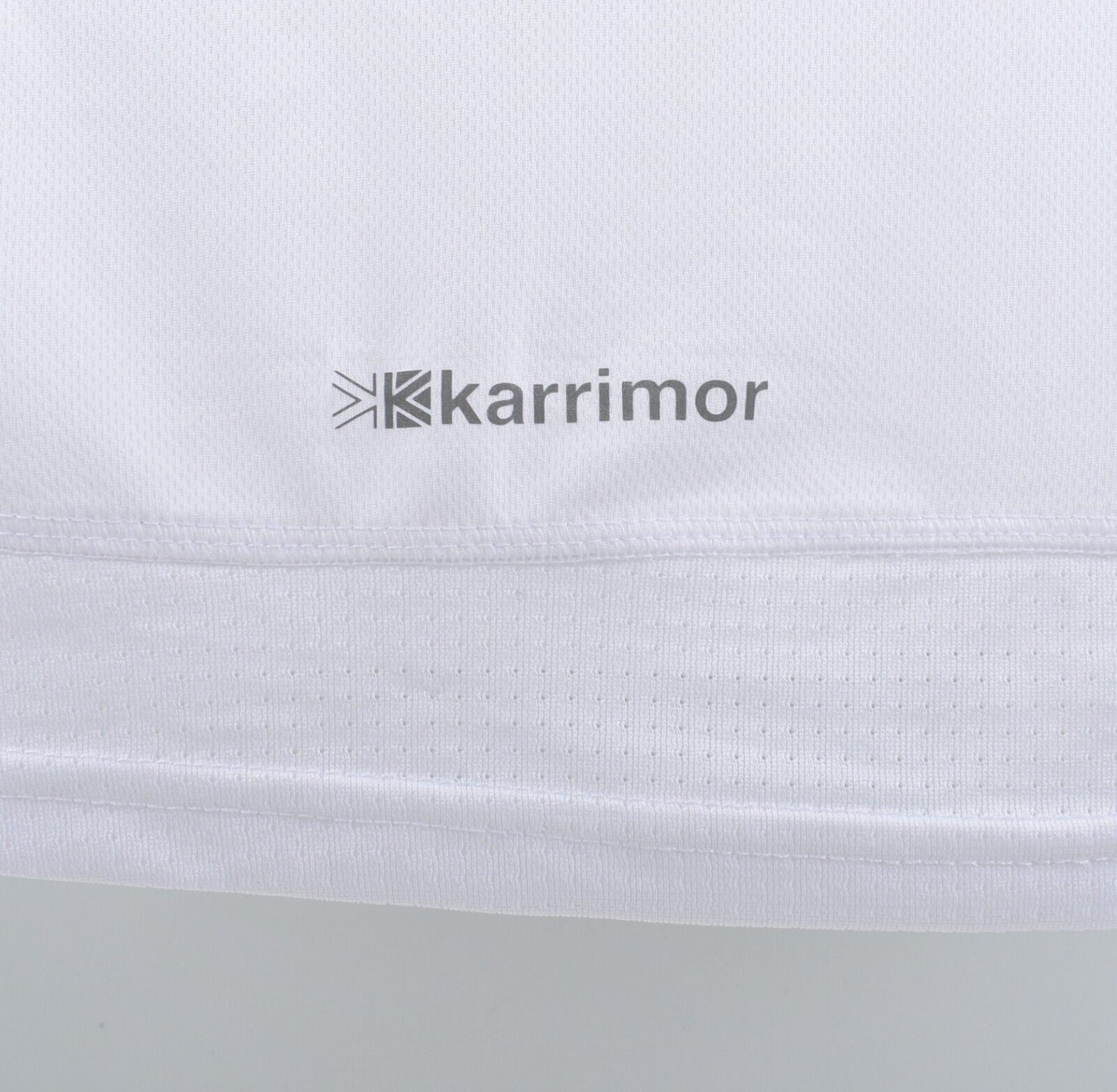 KARRIMOR Mens Short Sleeve Running Tee, Activewear T-shirt, White, size L