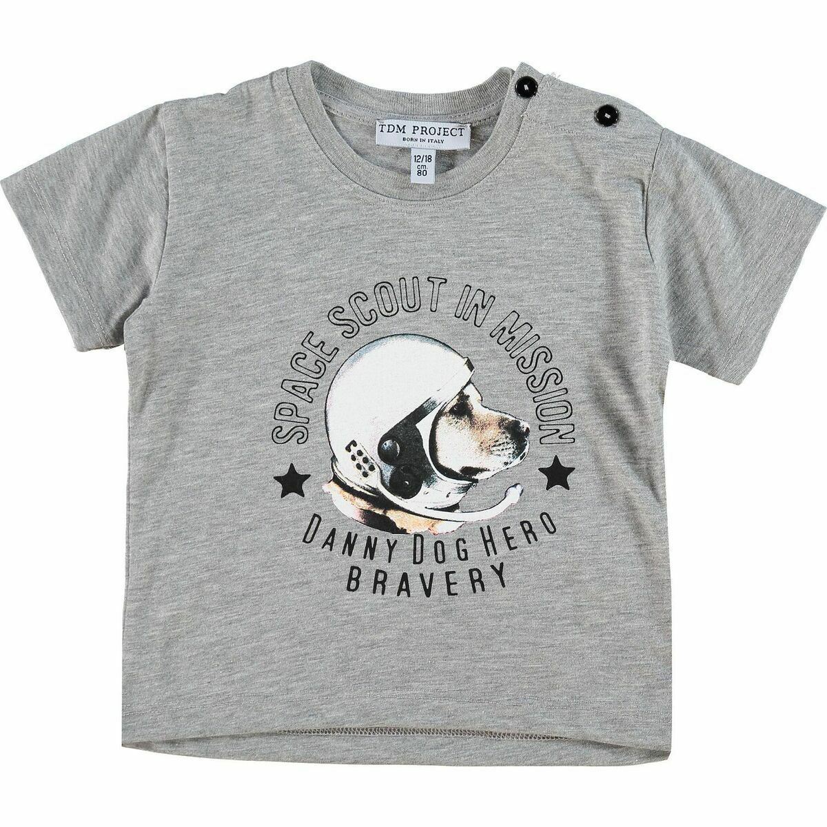 TDM Project Baby Boys' Grey Graphic T-Shirt sizes 12 m 18 m & 24 months