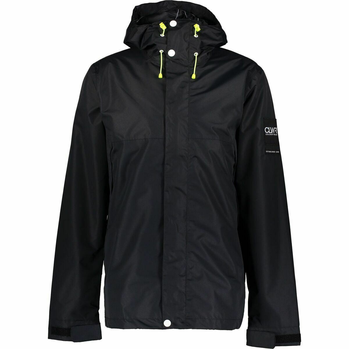 COLOUR WEAR Men's Slab Jacket Black - Versatile Technical All Weather size S