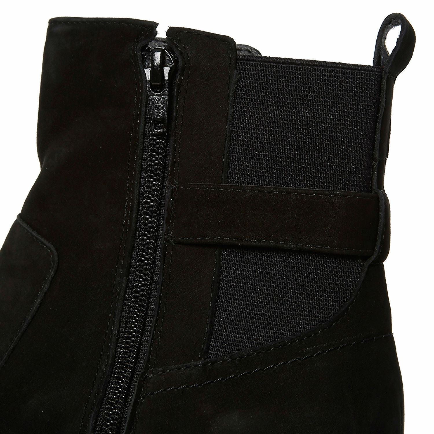 ROCKPORT Claudia Women's Black Suede Leather Zip Up Boots UK 3.5 UK 4
