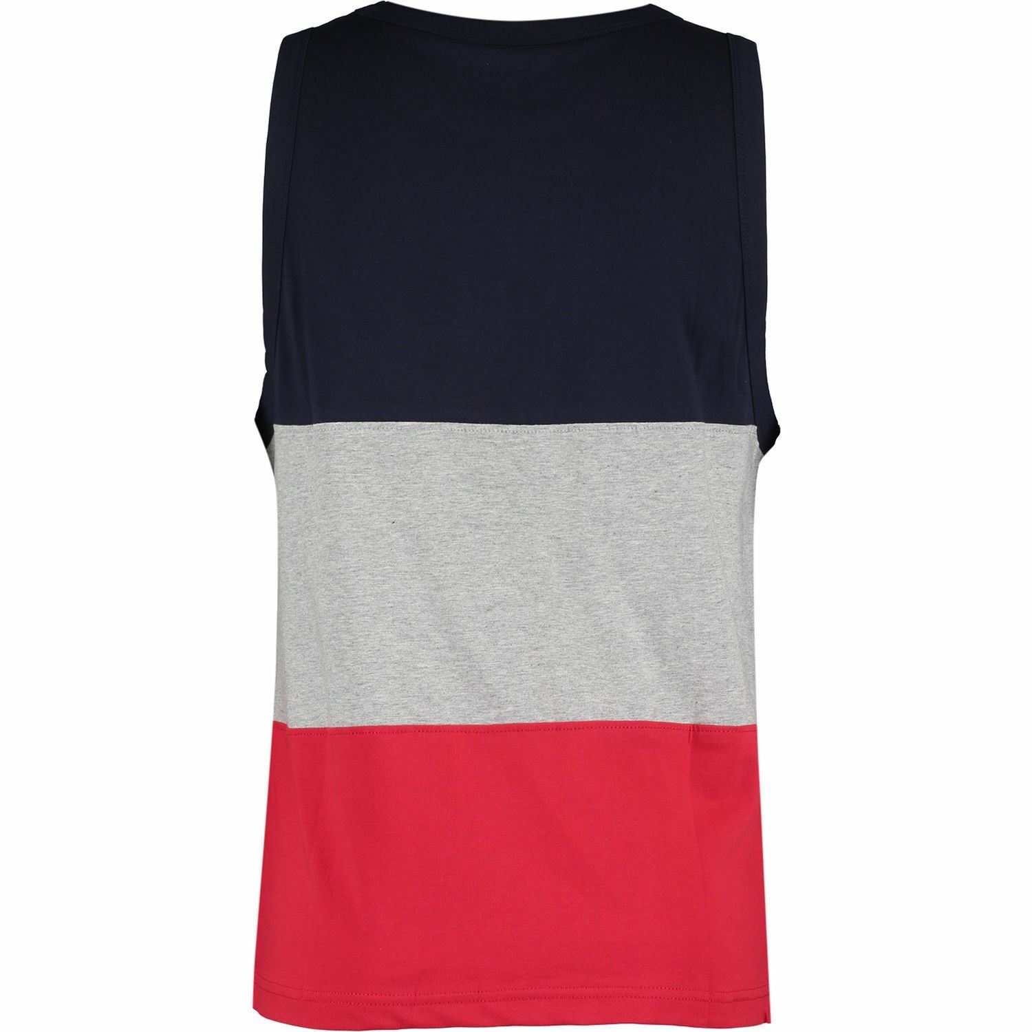 FILA Men's Colour Blocked Branded Tank Top, Vest Top, Grey Marl - szs S M L