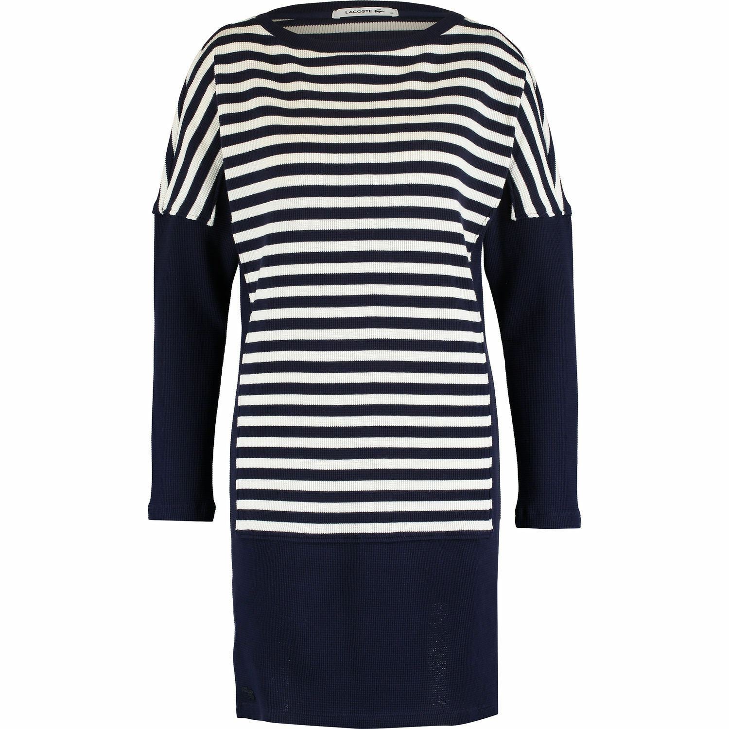 LACOSTE Womens Blue & White Striped Jumper Dress, size M & size L / FR 40 42