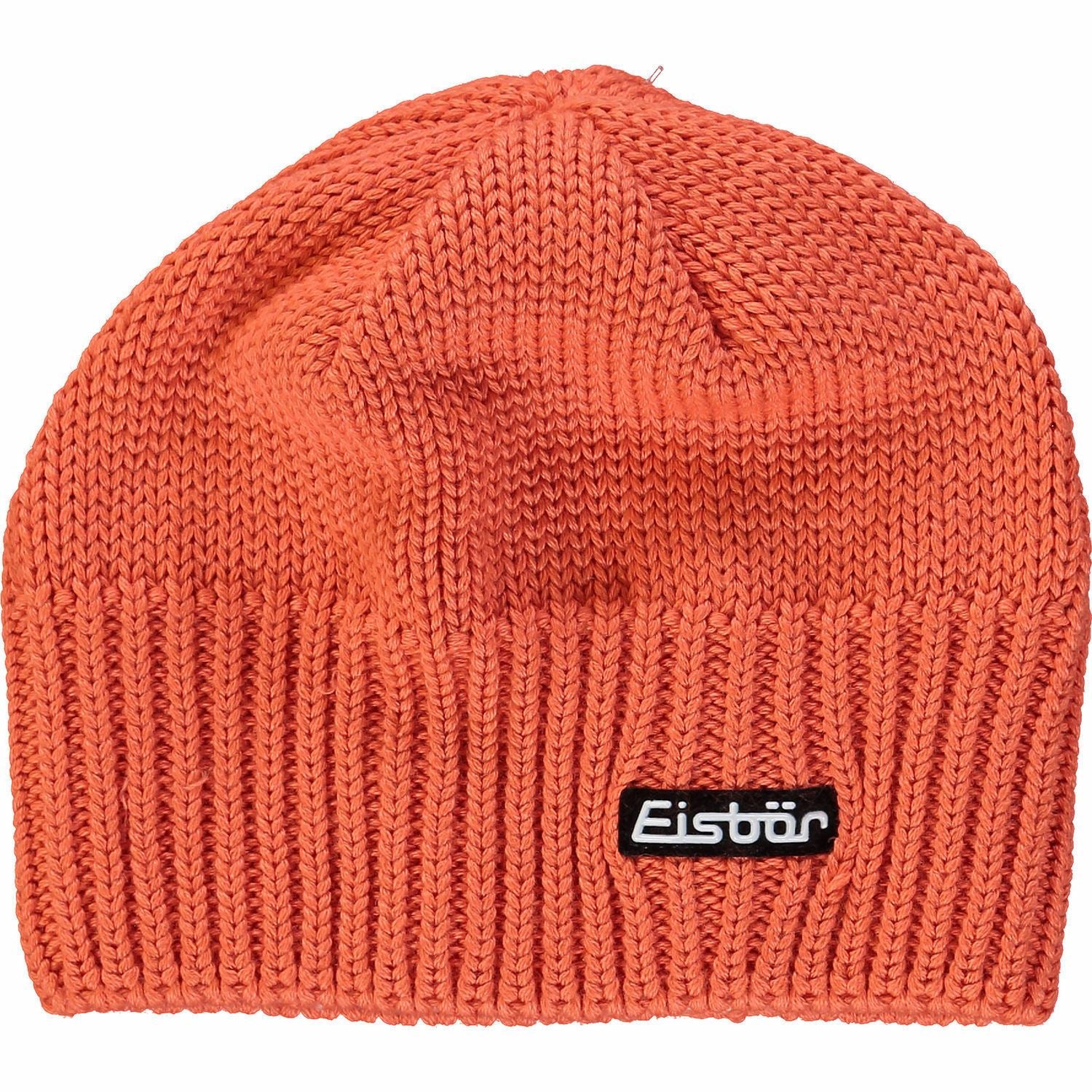 Womens EISBAR Orange Merino Wool Beanie Hat - One Size